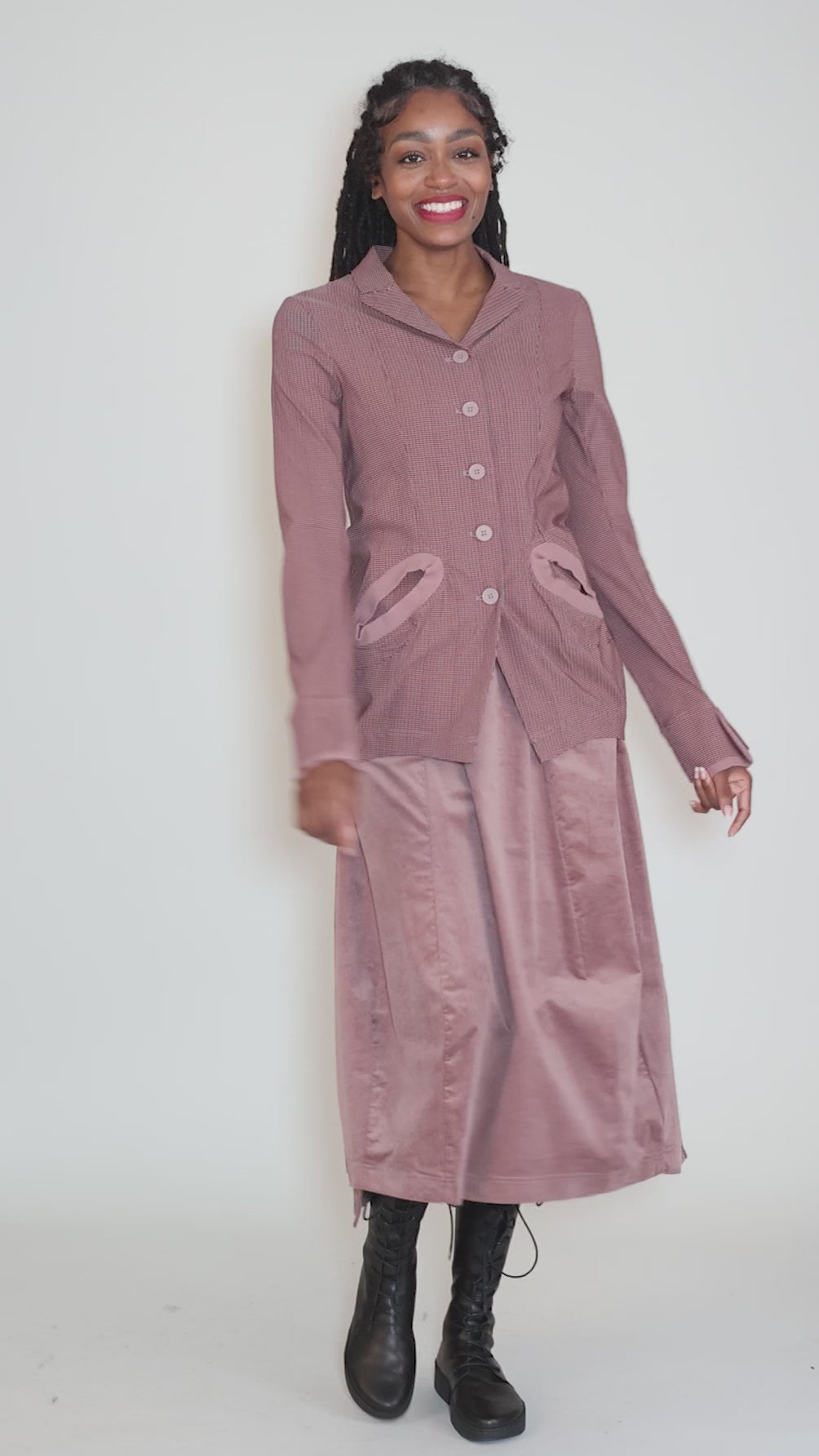 Velveteen Bell Skirt, Crystal Angle 5
