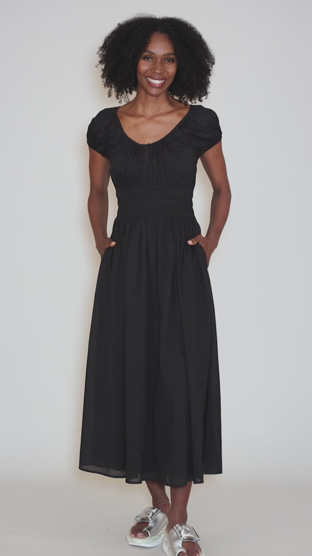 The Swoon Dress, Black Angle 5