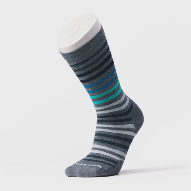 Smartwool Everyday Spruce Street Crew Socks, Pewter 