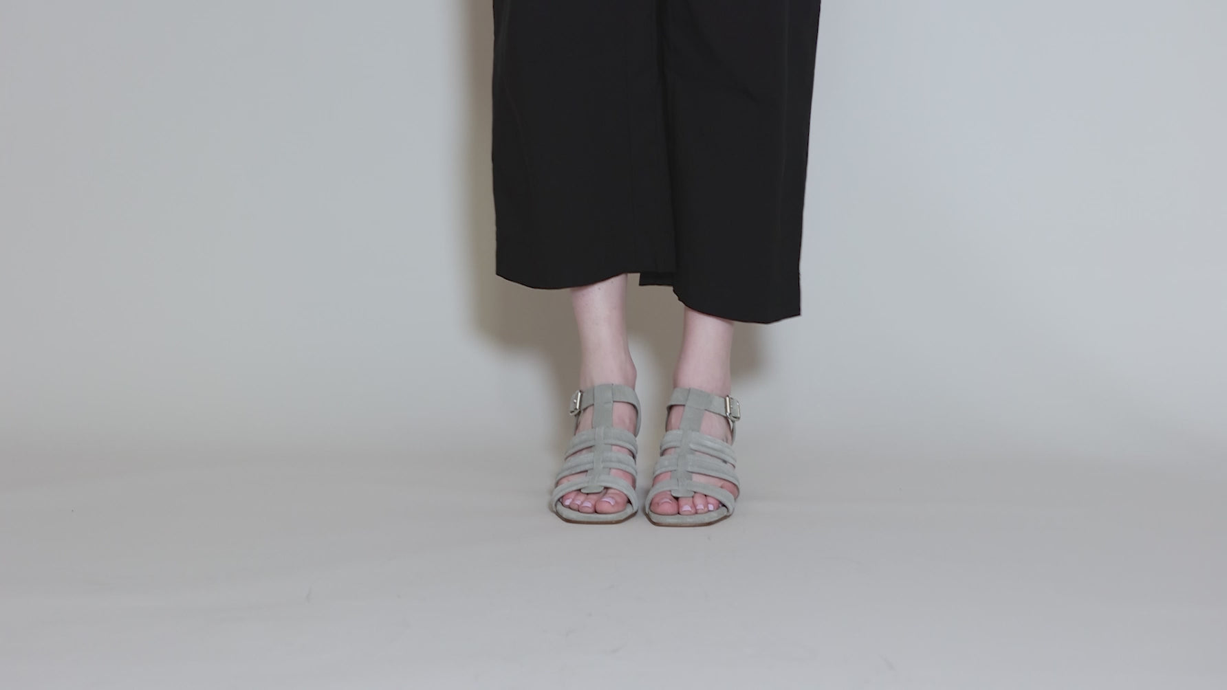 Suede Stacked Heel, Haze Angle 11