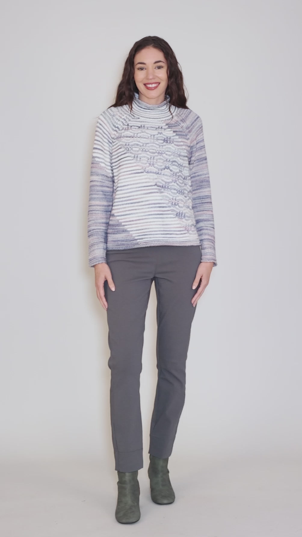 Highland Hues Pullover, Harbor Angle 5