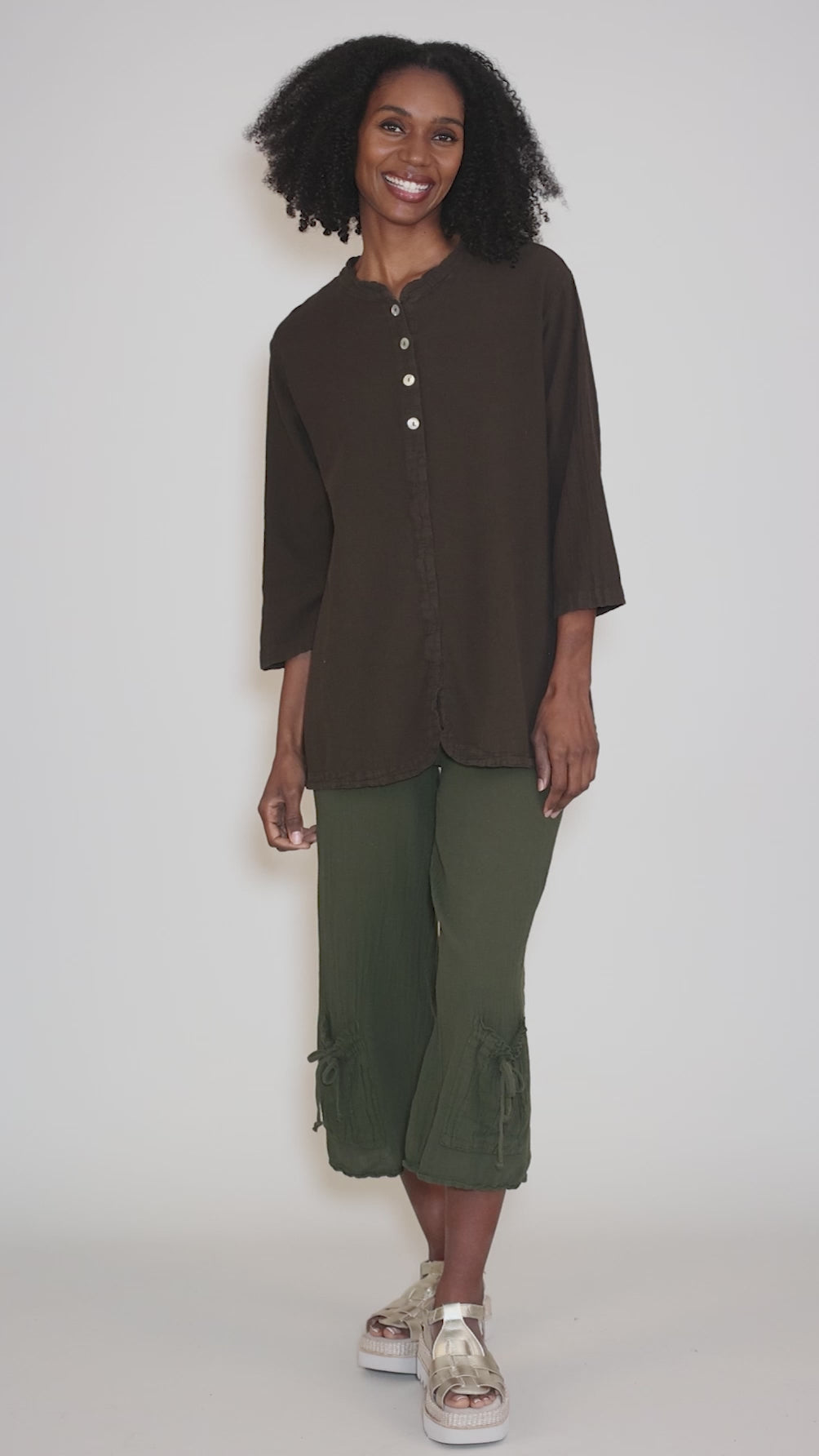 Mantra Blouse, Espresso Angle 5