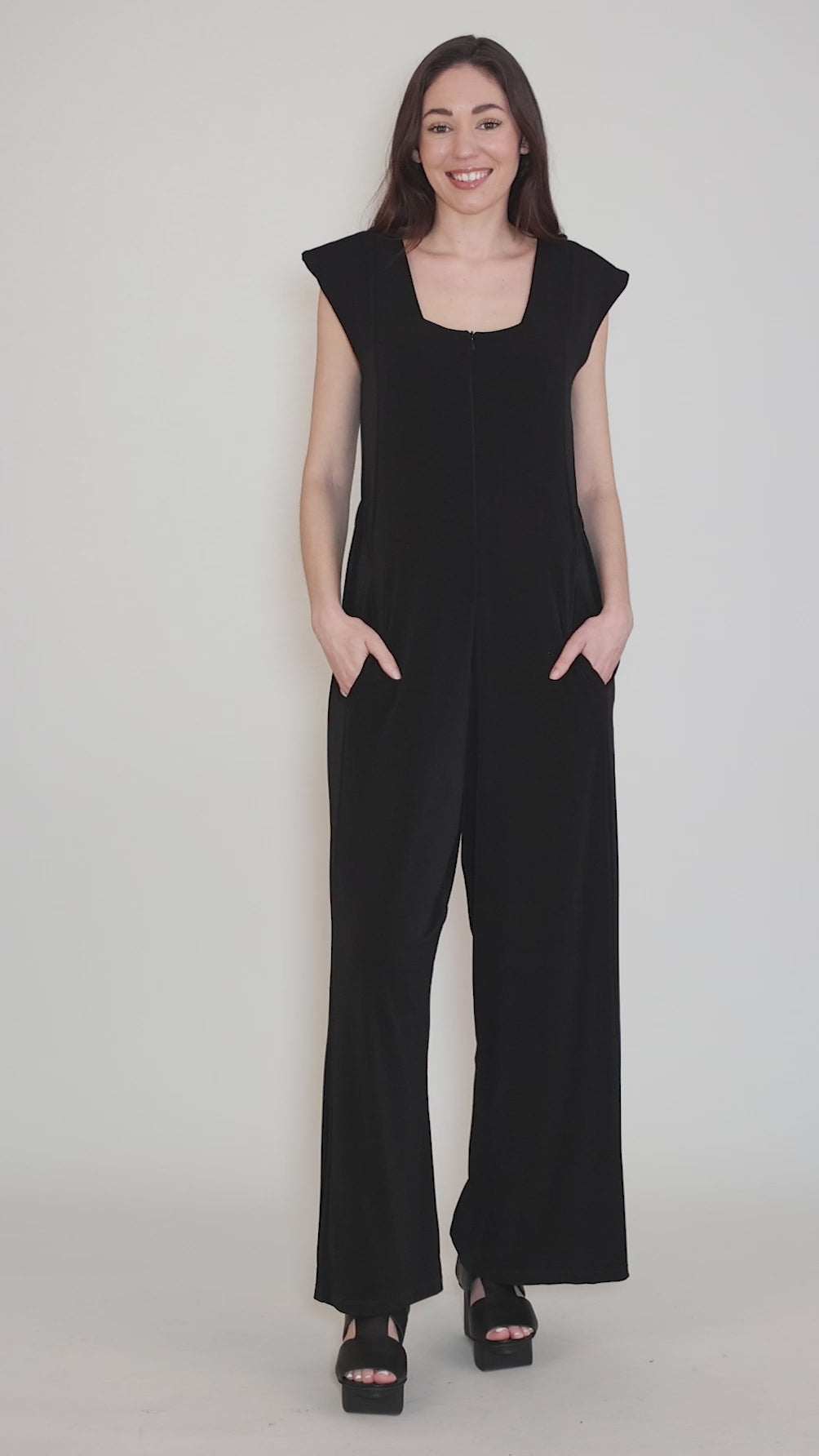 Thames Jumpsuit, Black Angle 5