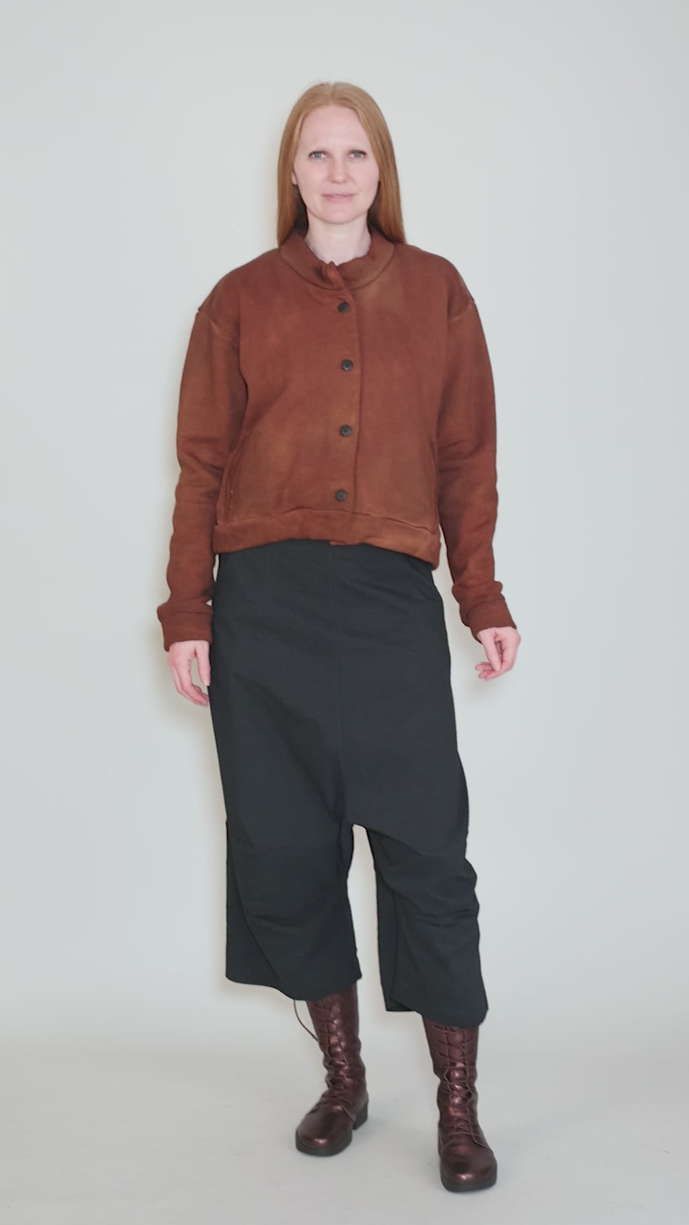 Alum Fleece Jacket, Rust Angle 5