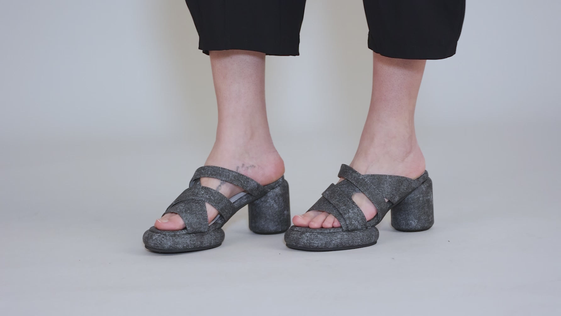 Mod Overlay Heels, Dark Denim Angle 13