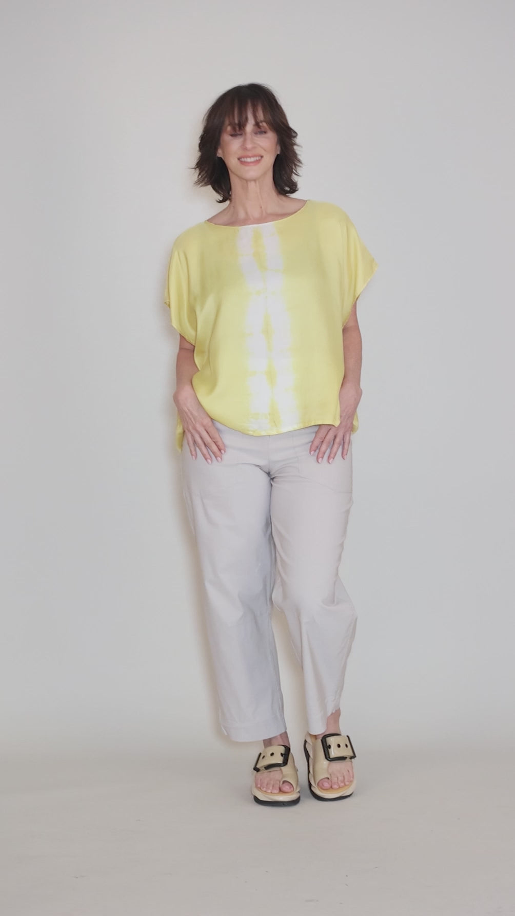 Gaia Shibori Top, Sunset Angle 5