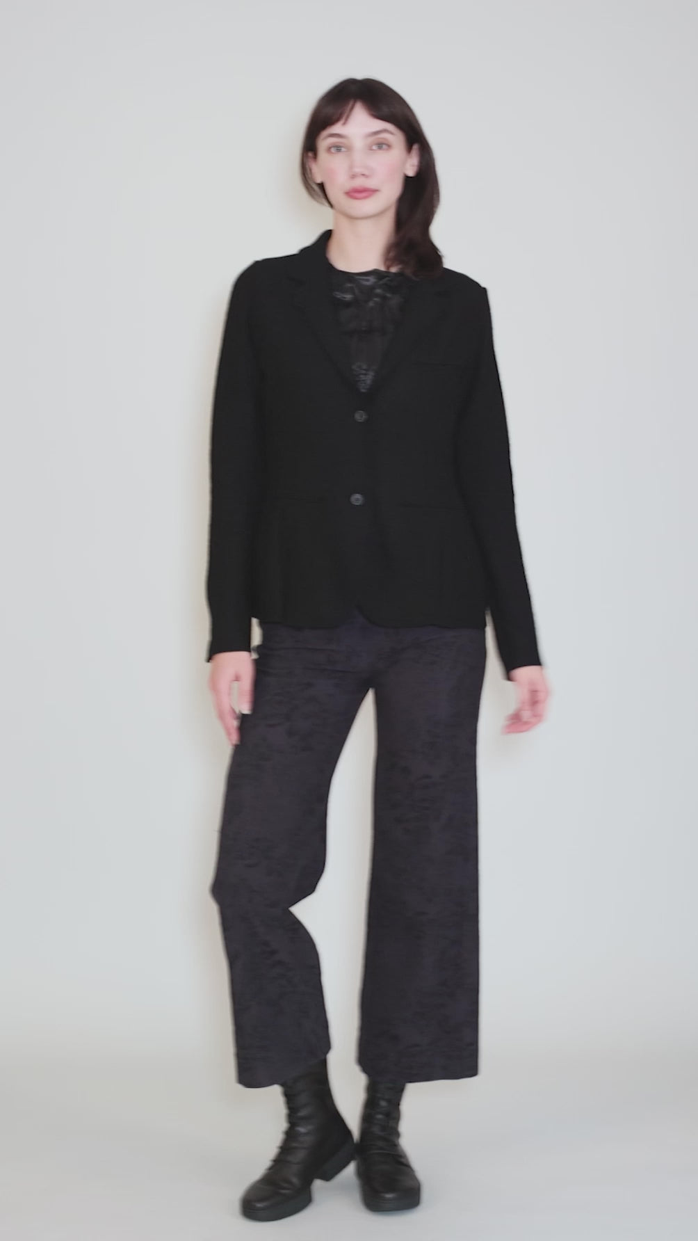 Jazz Wool Jacket, Black Angle 5