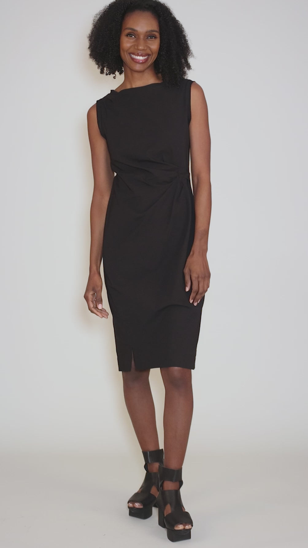 Leighton Dress, Black Angle 5