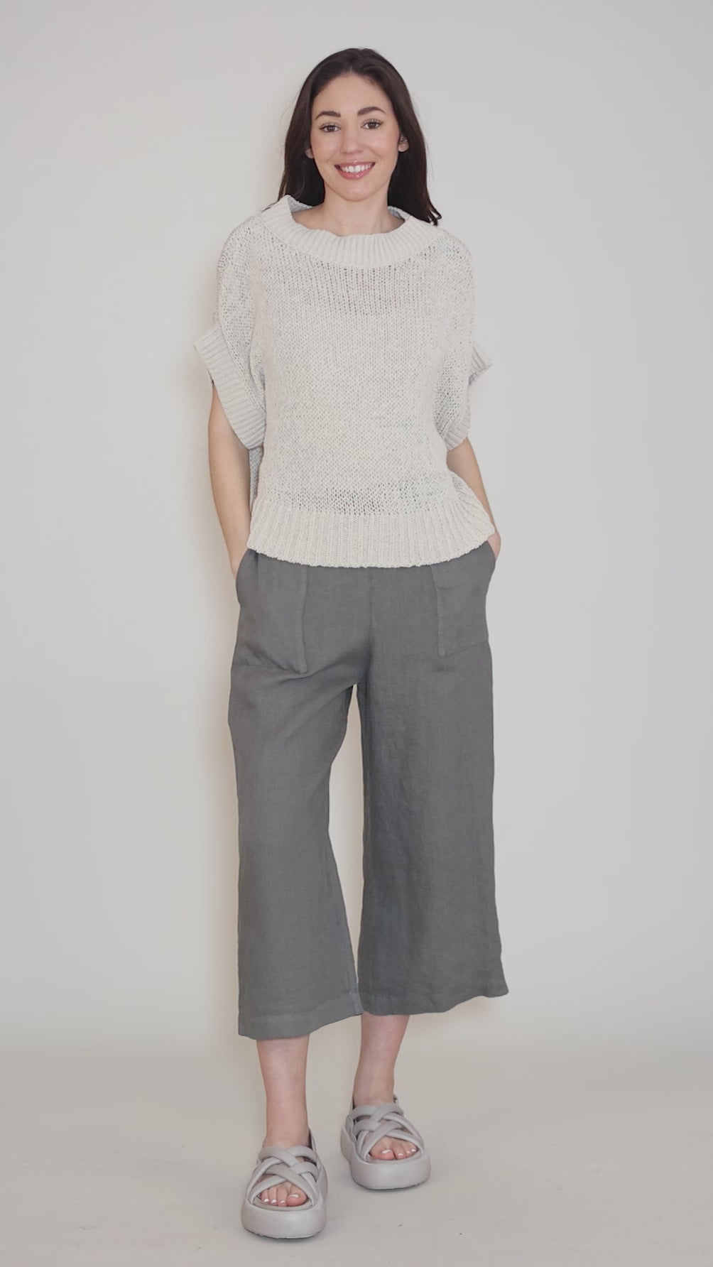 Petra Sweater, Beige Angle 5