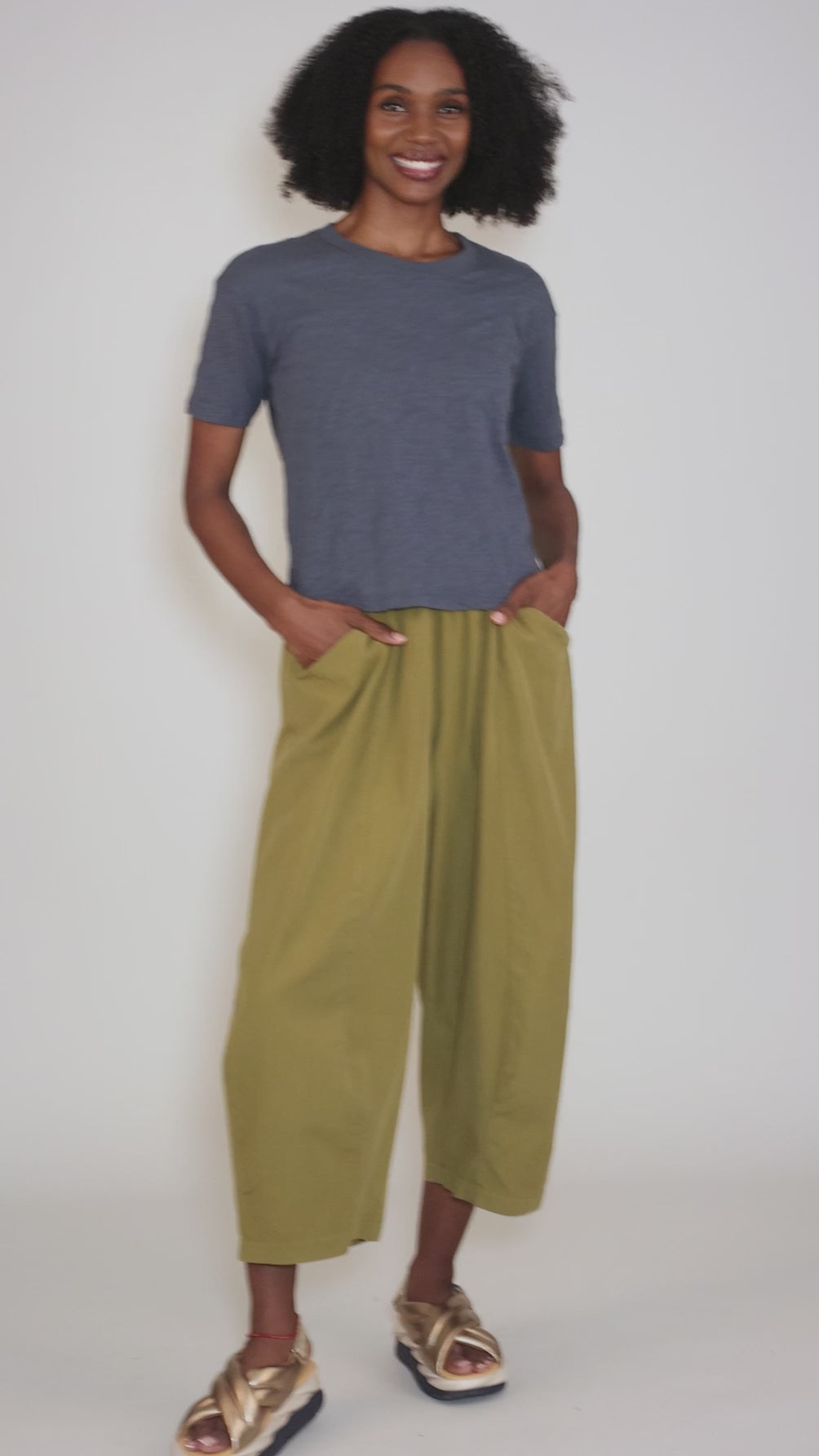 Shrunken Boxy Crew, Night Orchid Angle 5