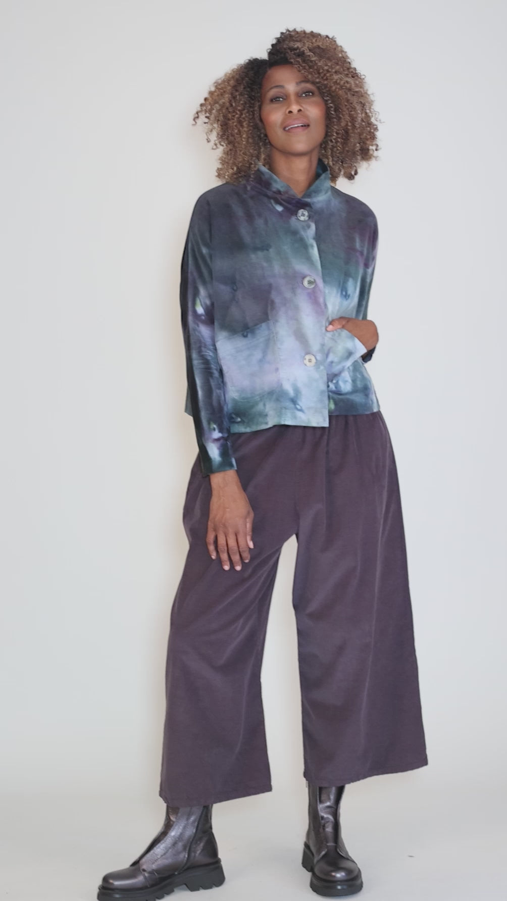 Velveteen Chef Jacket, Granite Angle 5