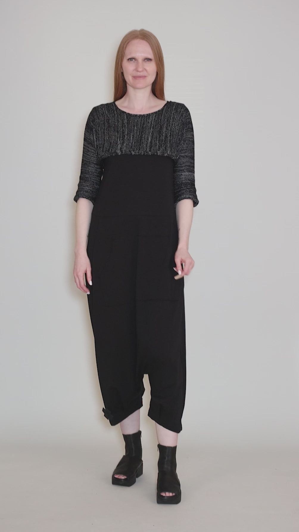 Just Sleeves Topper, Black Marled Angle 5