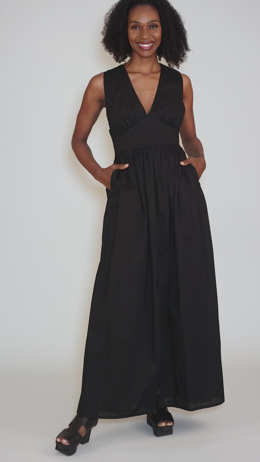 Gwen Dress, Black Angle 5