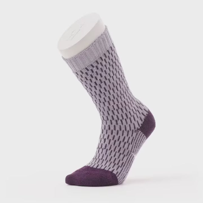 Smartwool Everyday Cozy DigiTick Crew Sock, Purple Eclipse 