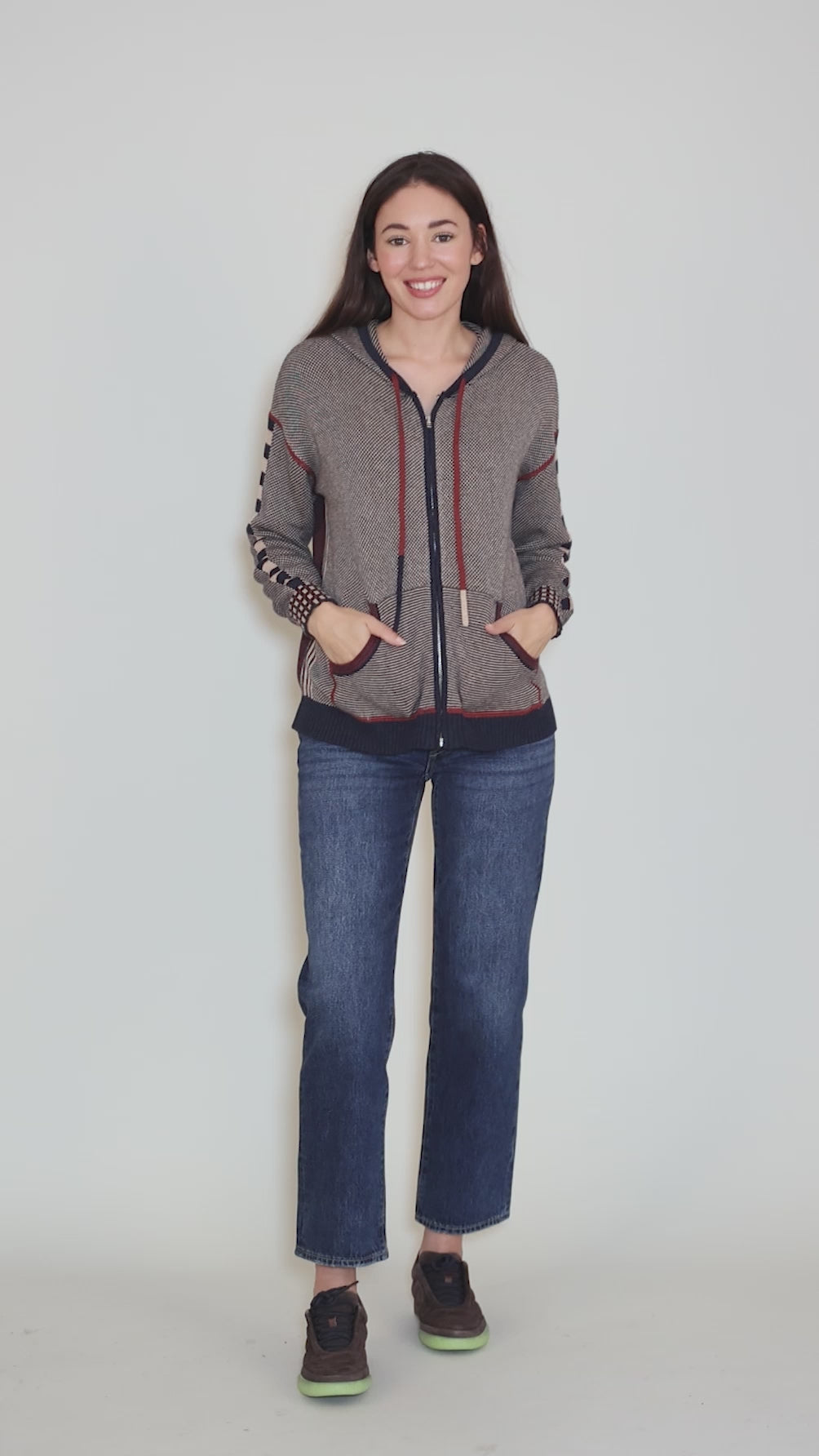 Birdseye Hoodie, Dark Denim Angle 5