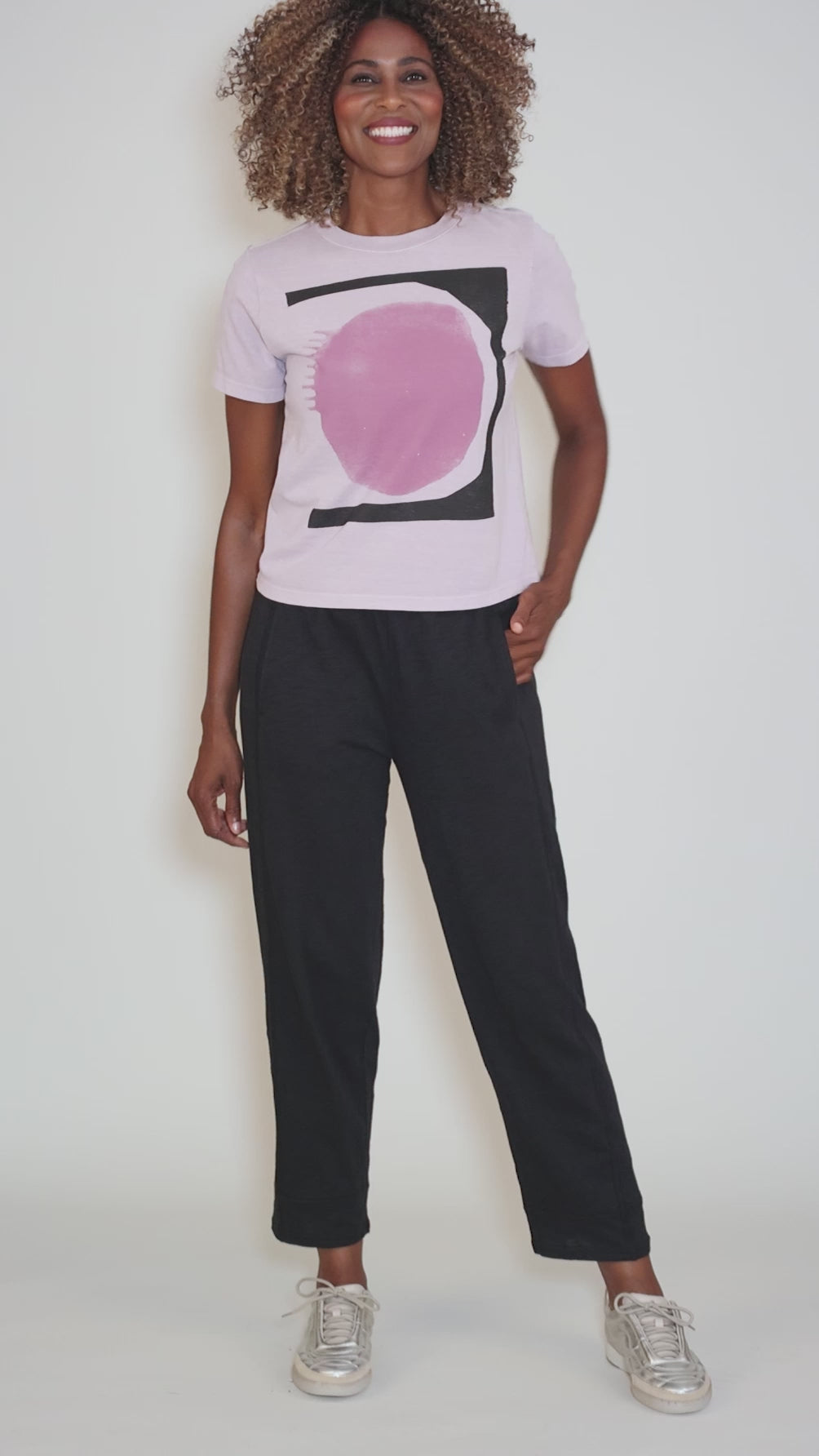 Momentum Yayoi Tee, Lilac Angle 5
