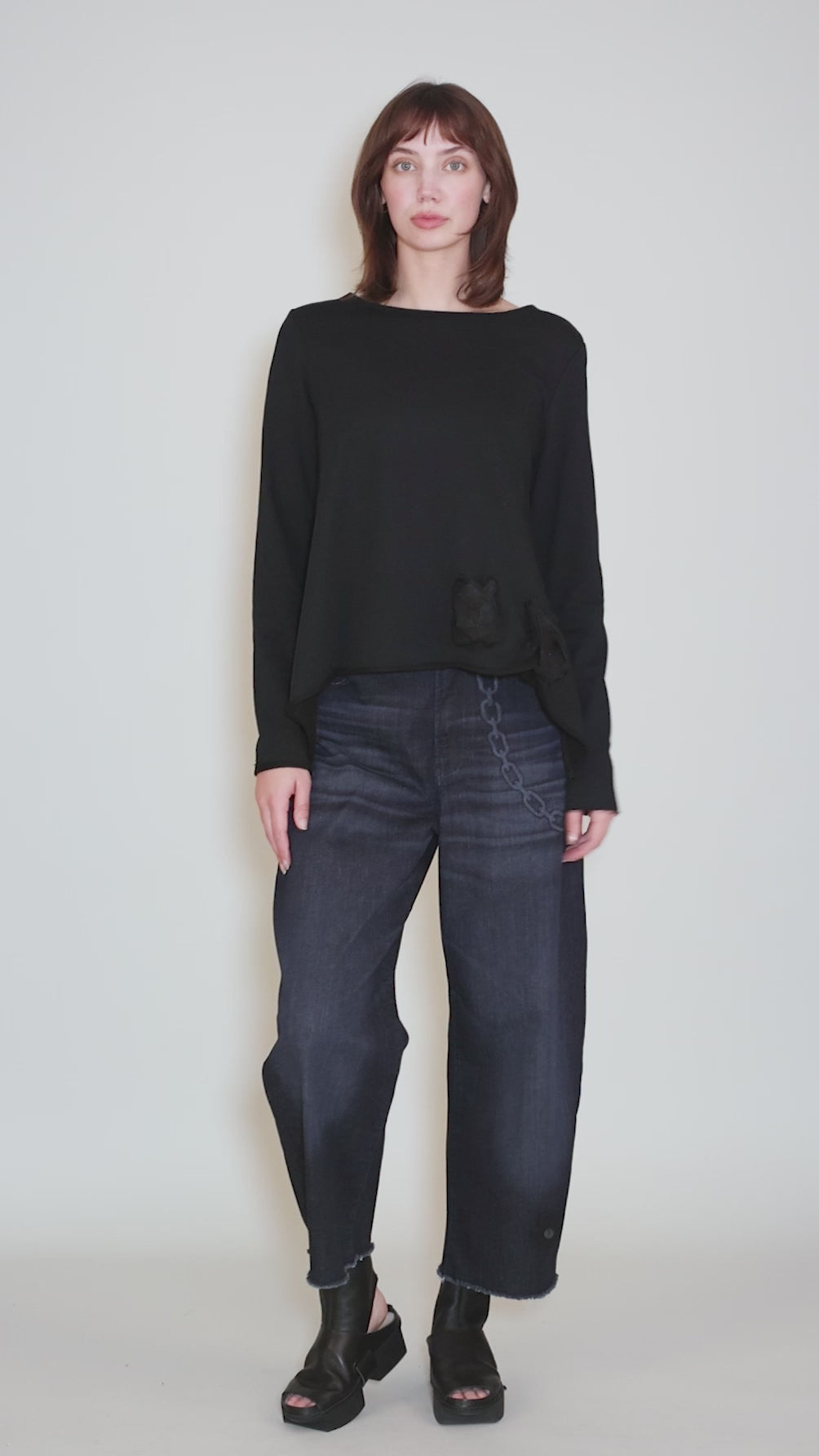 Plus Sweat Mesh, Black Angle 5