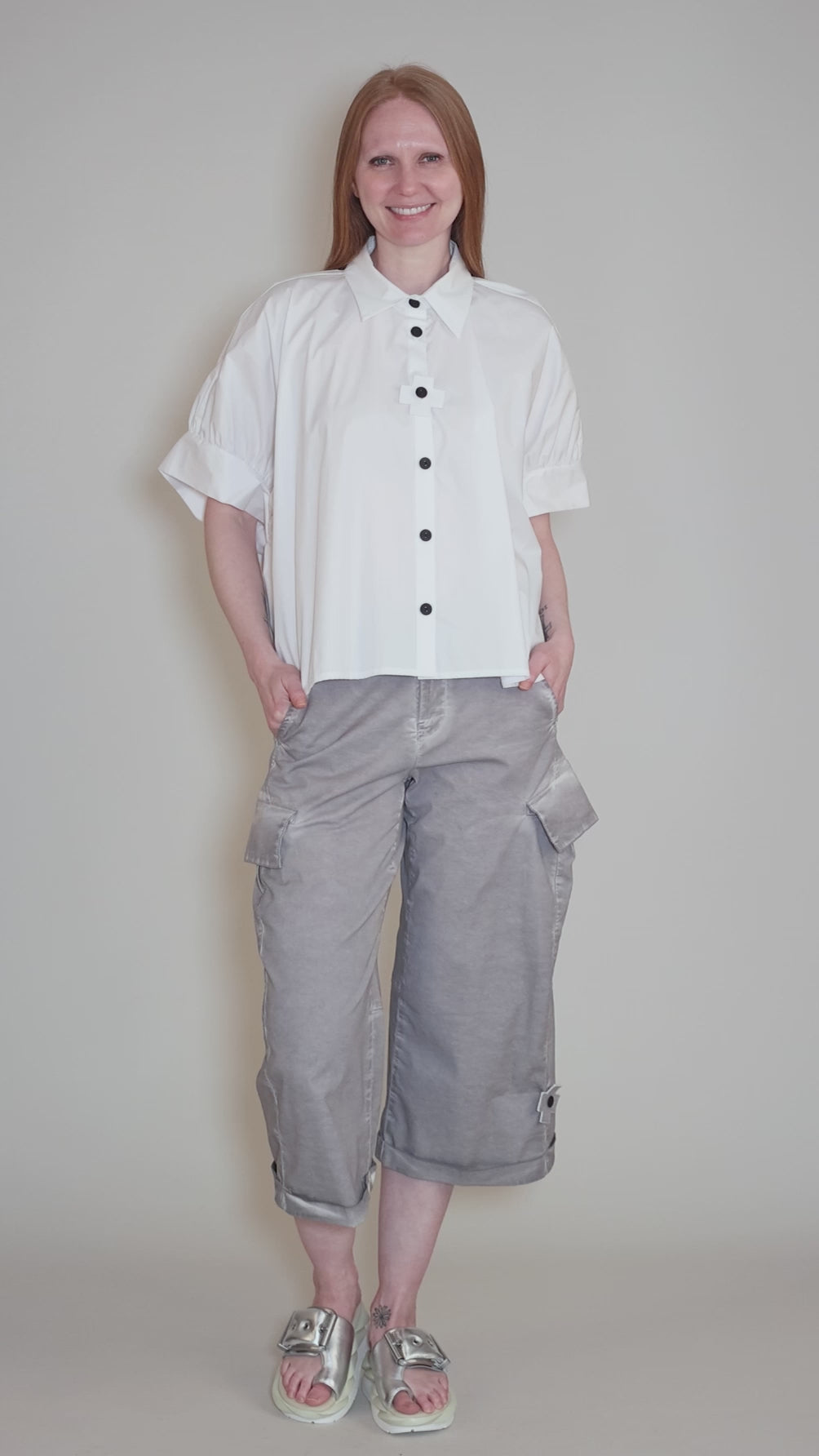 Short Shirt, White Angle 5