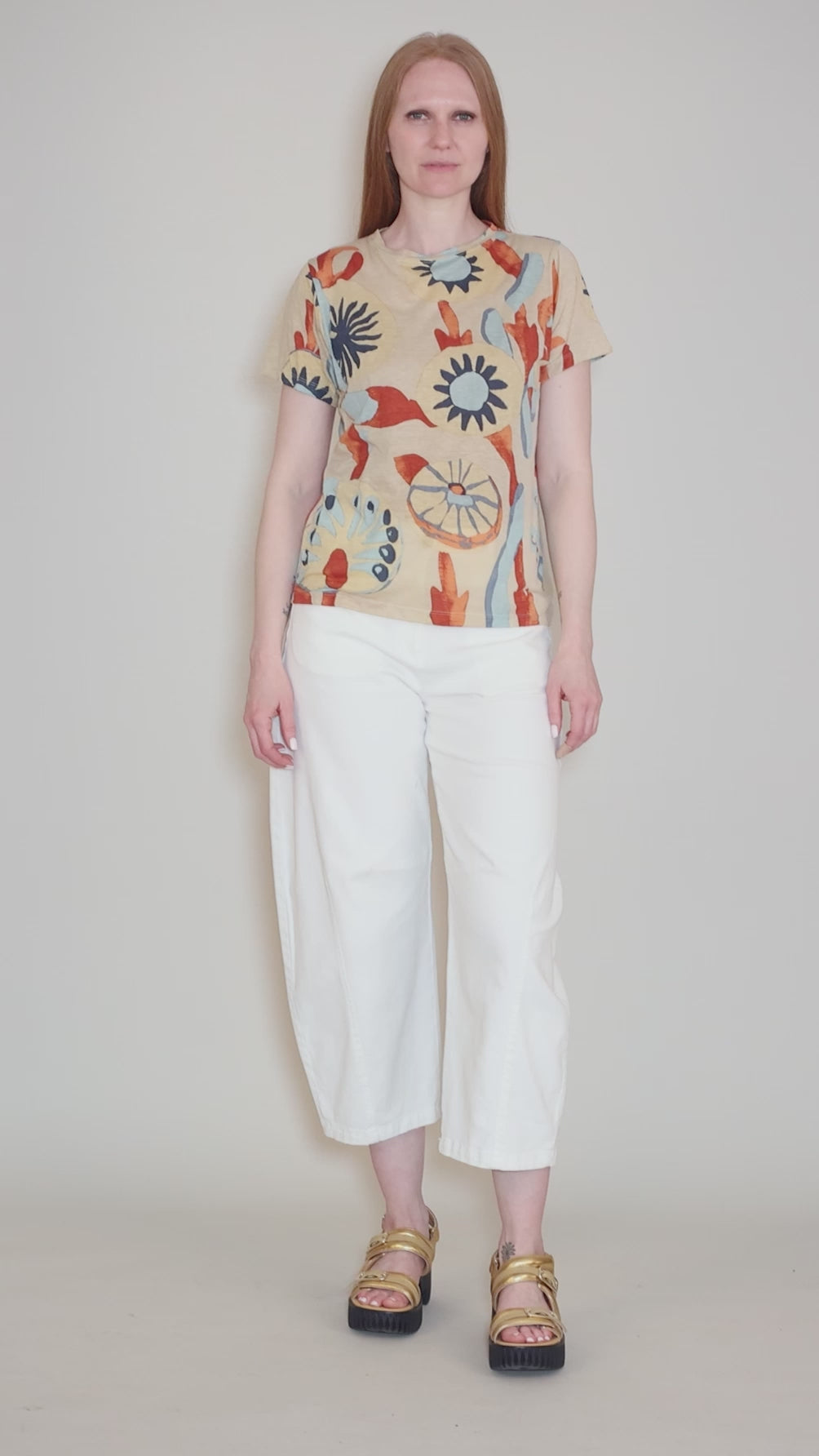 Mika Tee, Cream Velora Angle 5