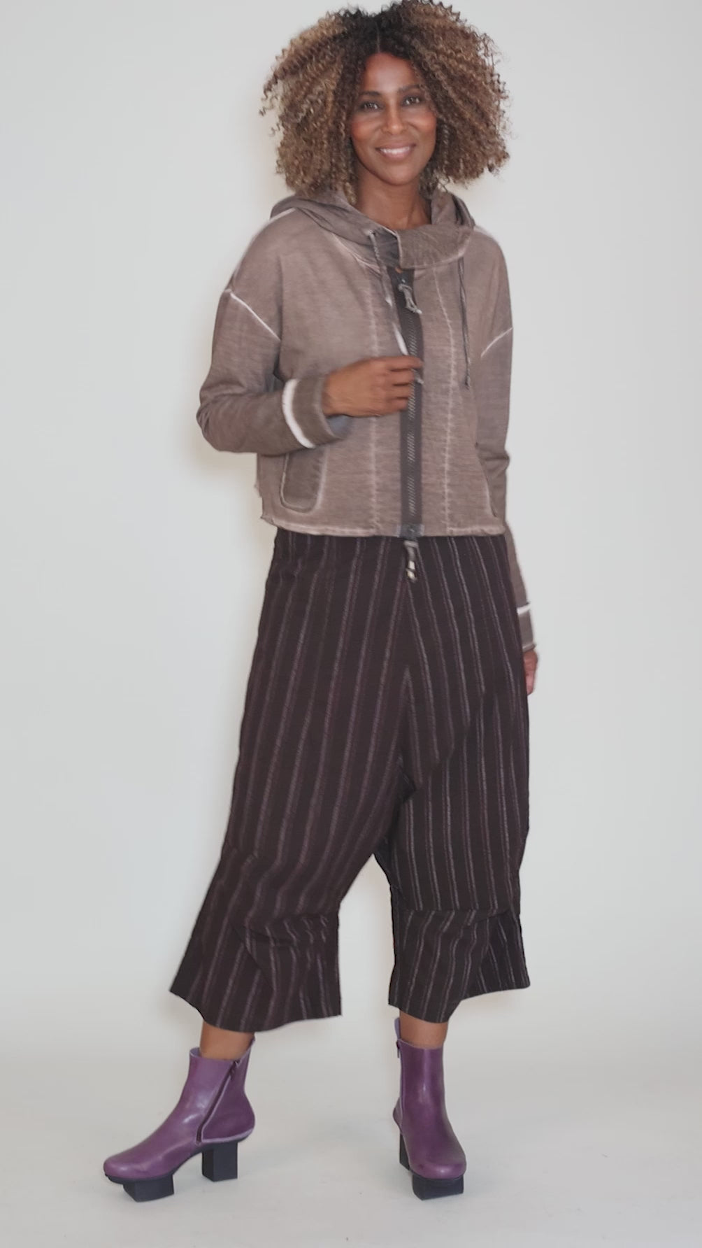 Big Zipper FT Jacket, Brown Angle 5