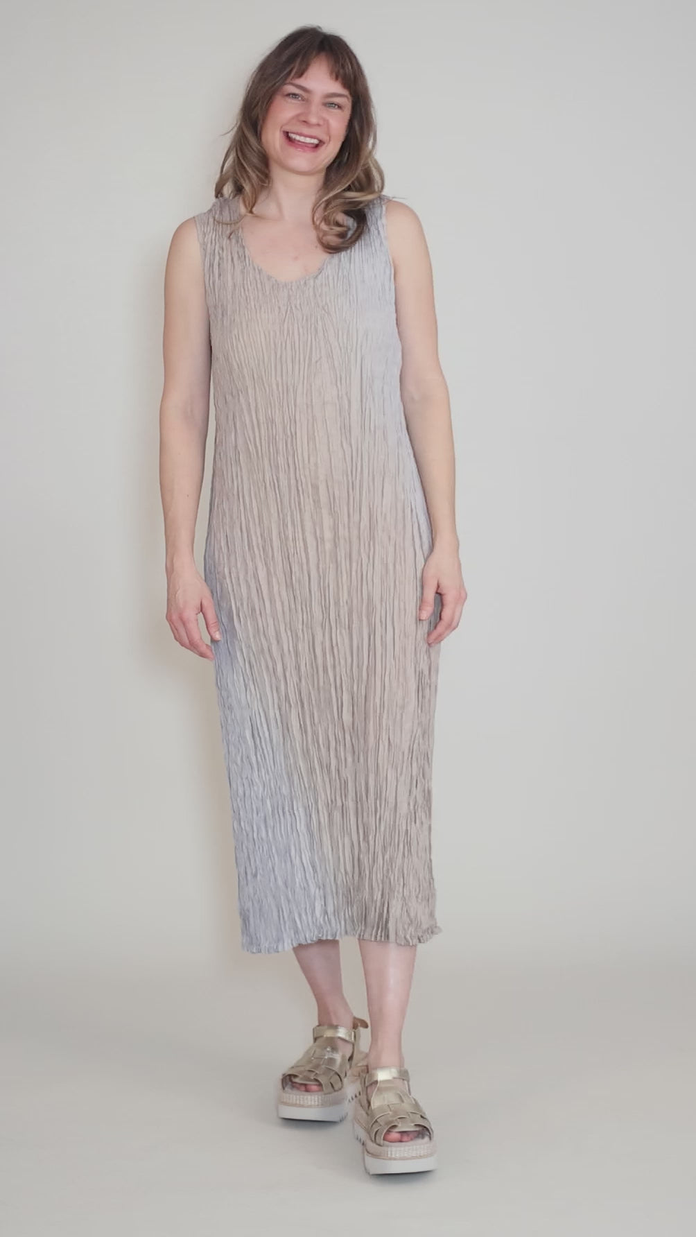 Havana Dress, Silver/Sand Angle 5