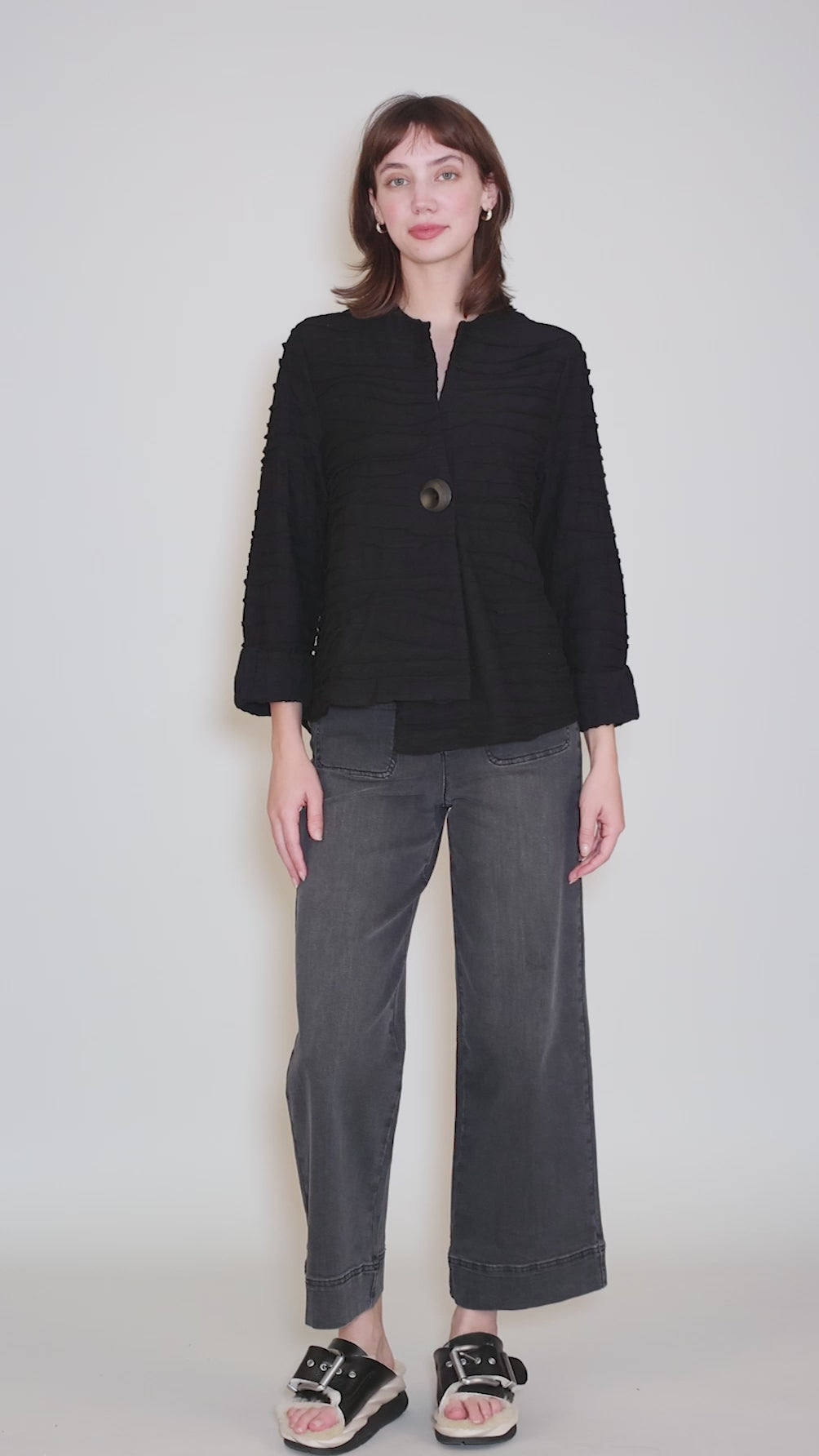 City Wave Skyline City Jacket, Black Angle 5
