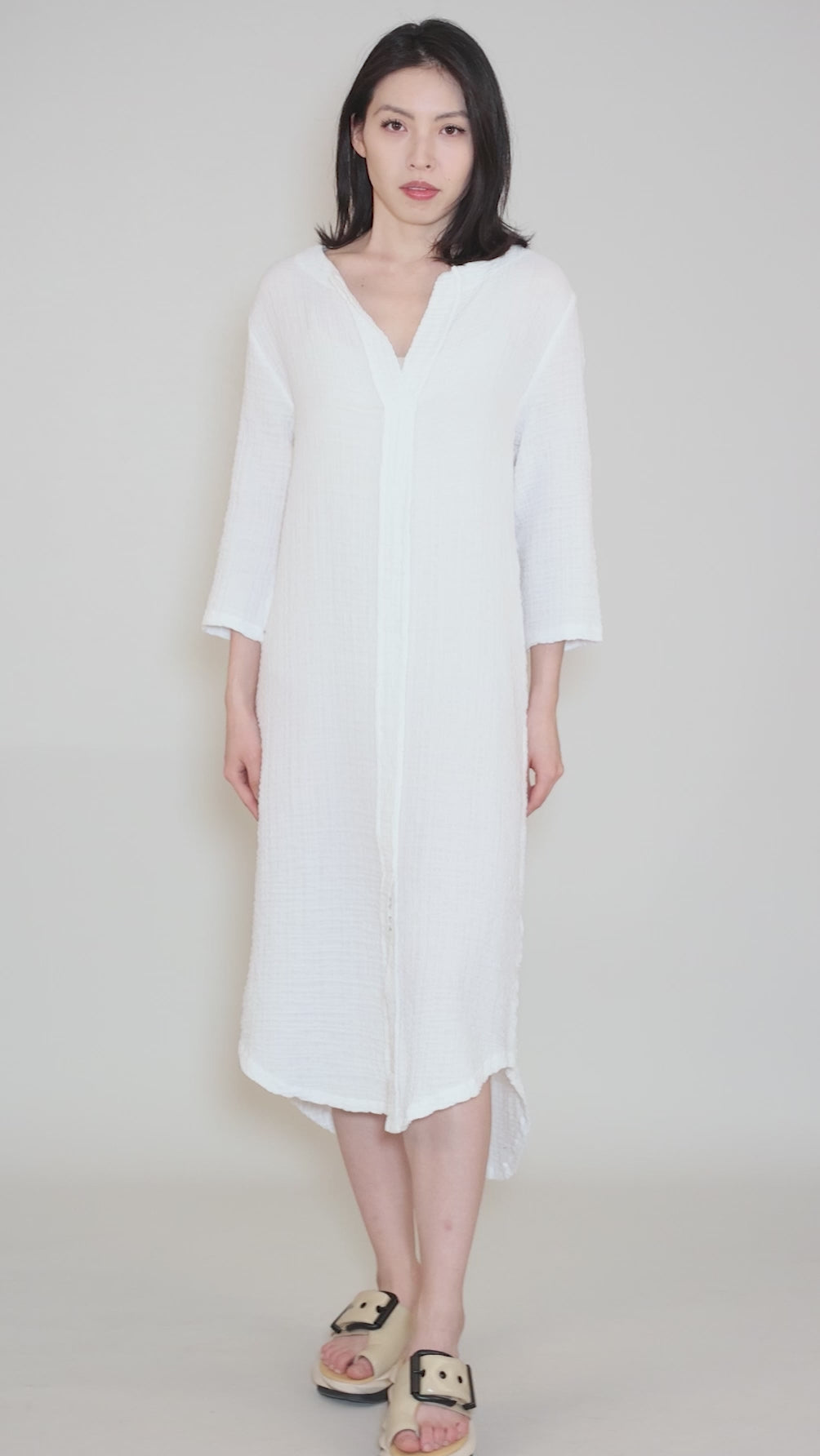 Hallie Dress, White Angle 5
