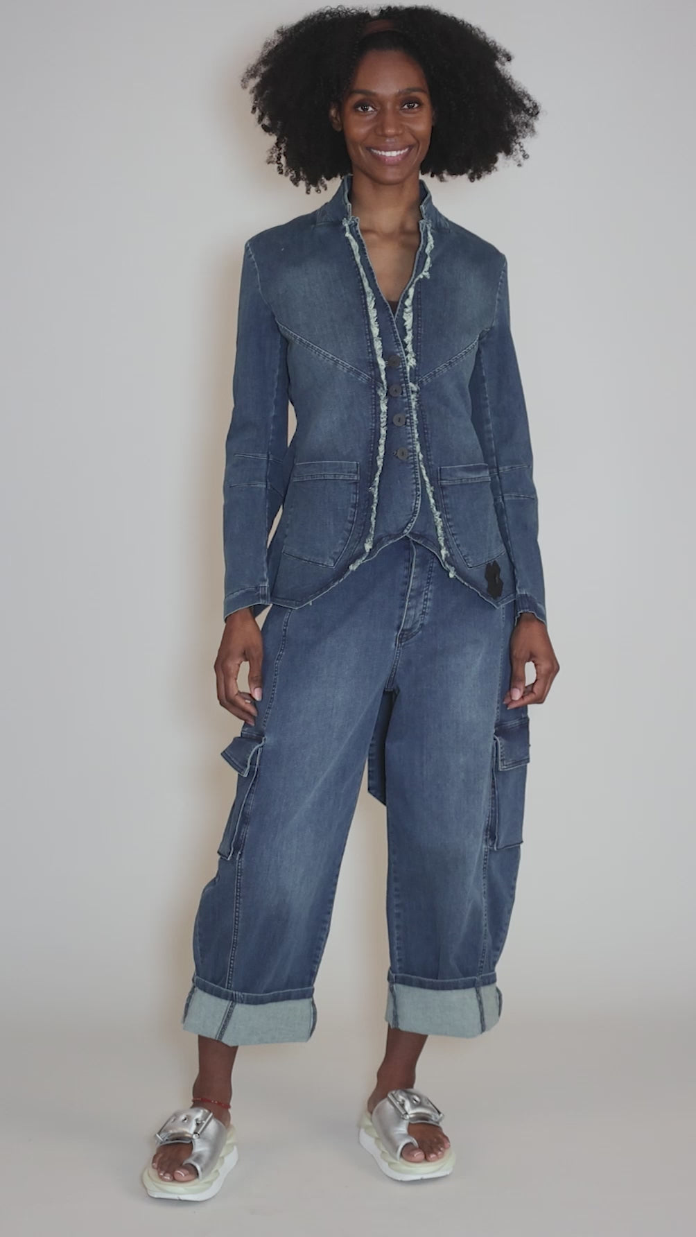 New Curved Jeans, Blue Angle 5