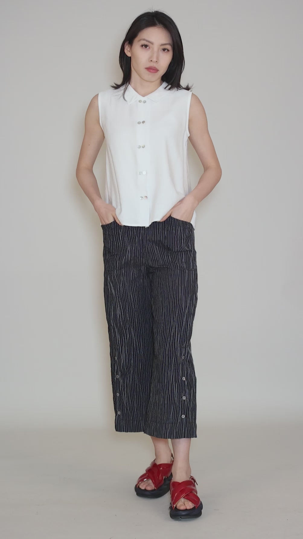 Cersei Pant, Navy Angle 5