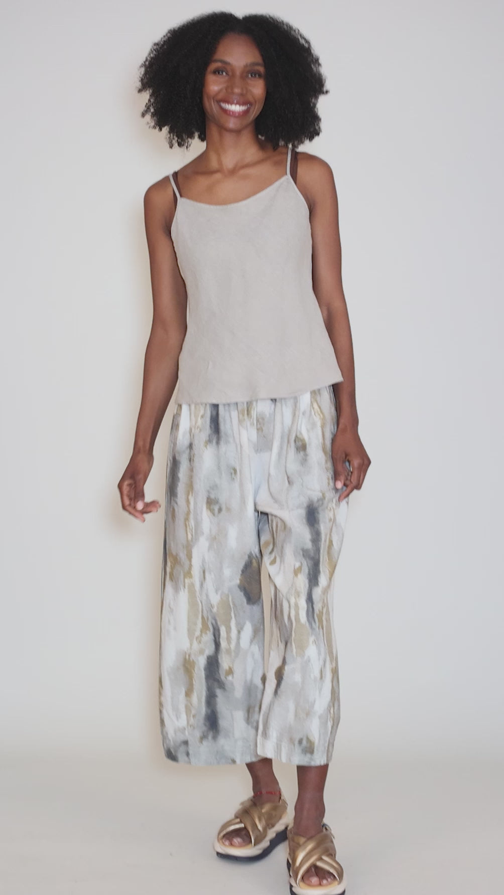 Lucy Linen Tank, Nebbia Angle 5