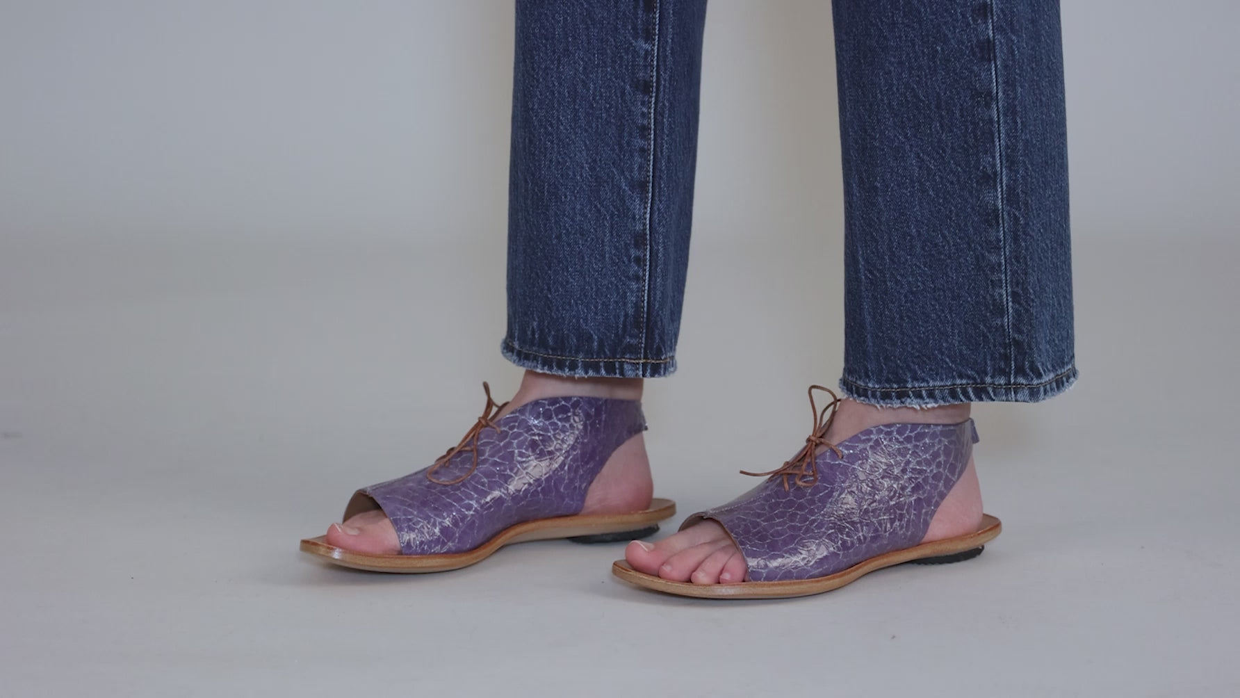 Farmyard Sandal, Blue Silver Angle 11