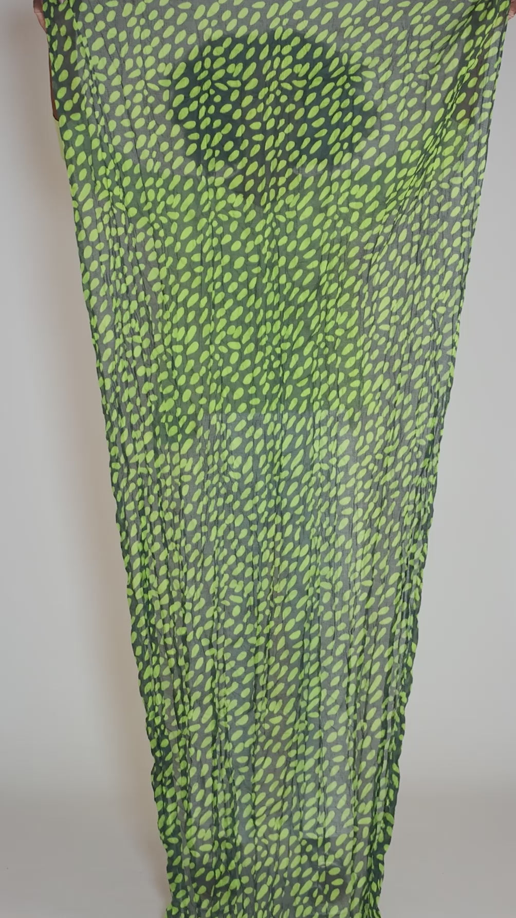 Cheetah Forest Scarf, Forest/Pine Angle 3