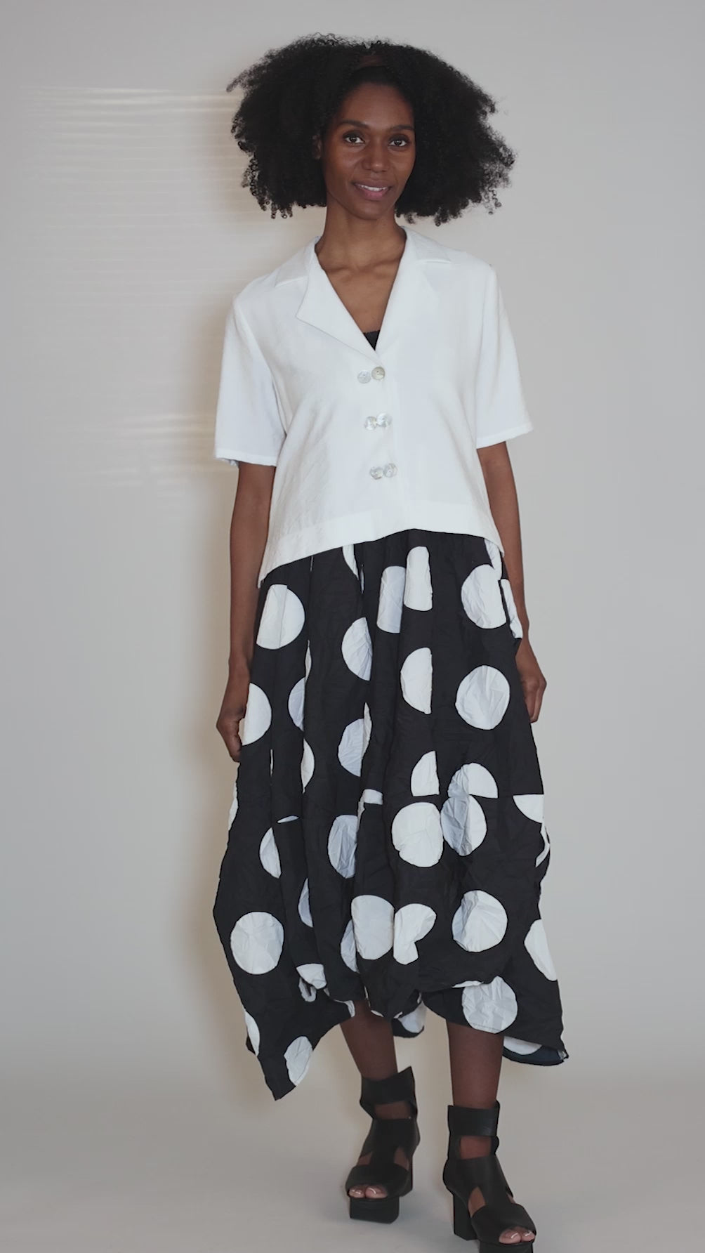 Finch Blouse, White Angle 7