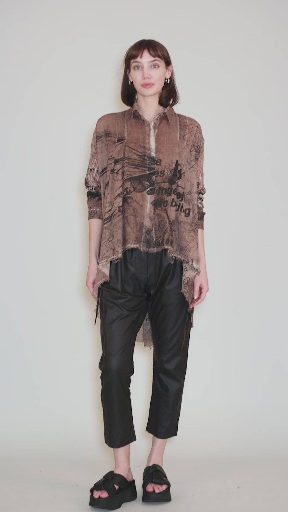 Arta Shirt, Copper All Over Dye Angle 5