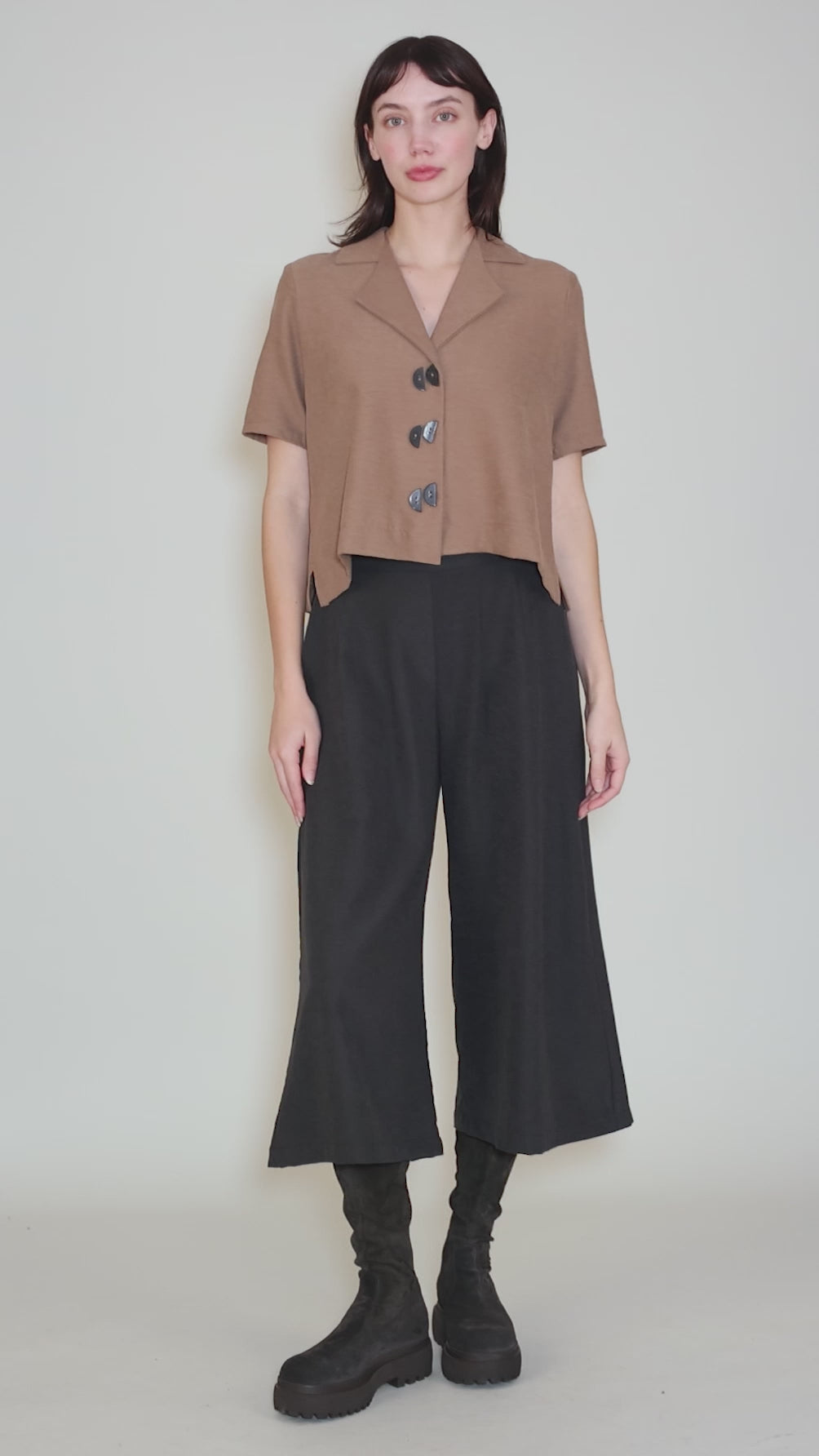Dune Finch Blouse, Walnut Angle 5