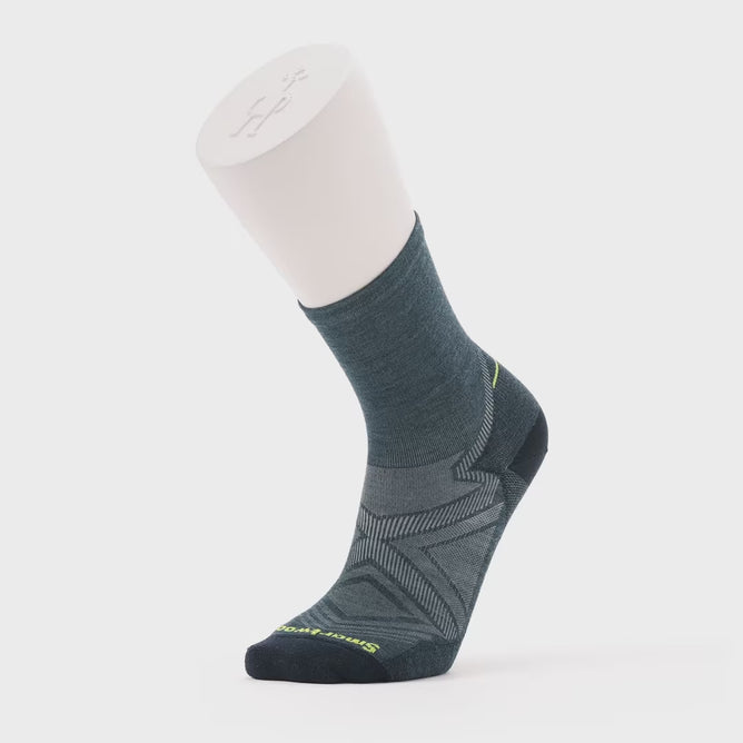 Smartwool Run Zero Cushion Mid Crew Sock, Twilight 