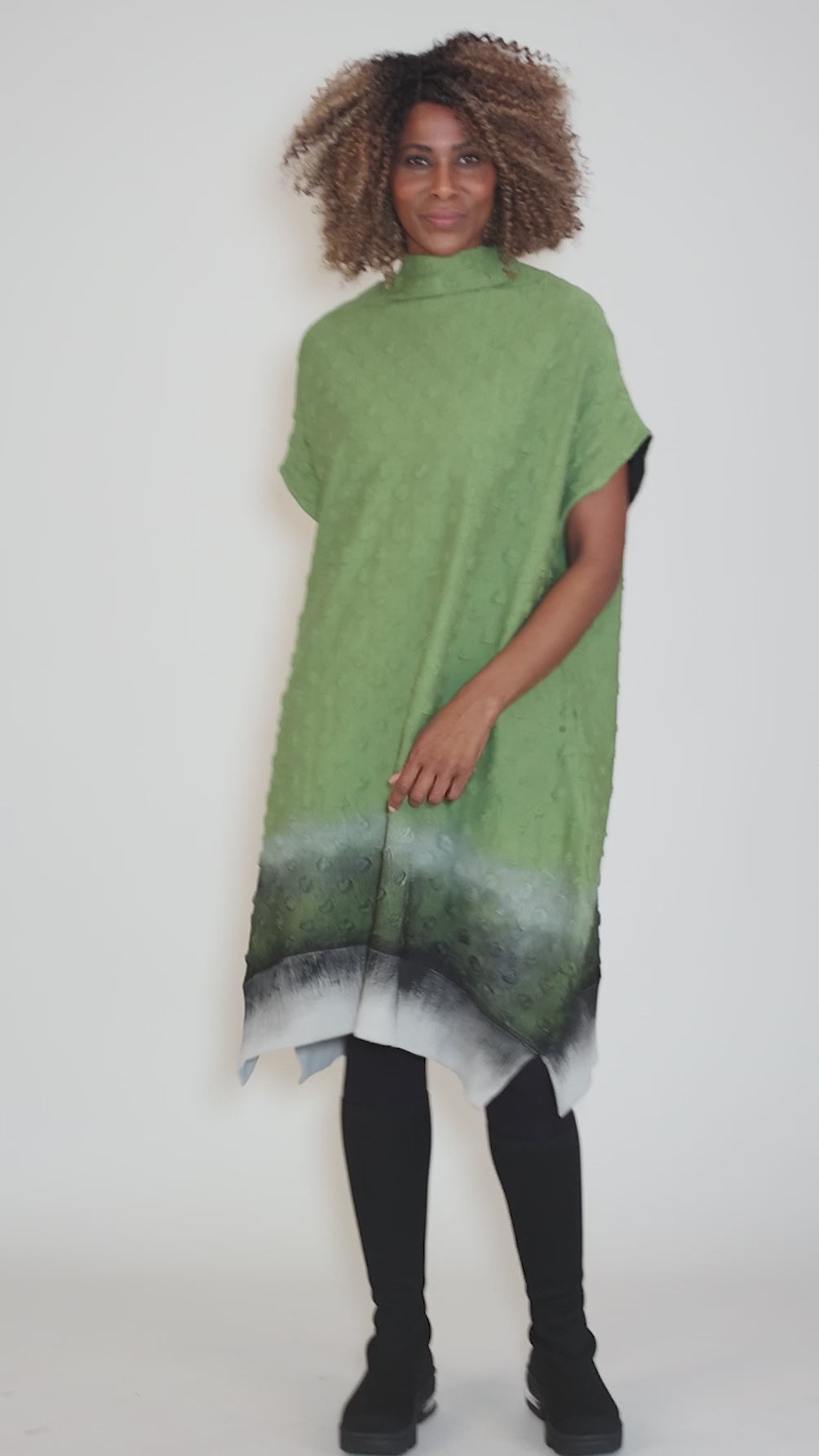 Jackie Dress, Green Angle 5