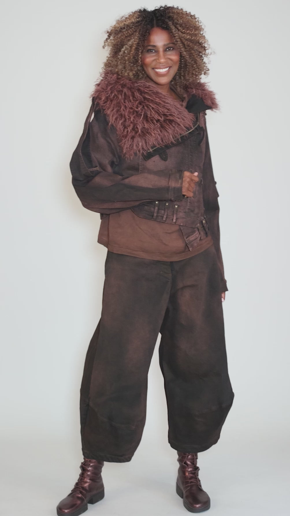 Furiosa Barrel Trouser, Henna Cloud Angle 5