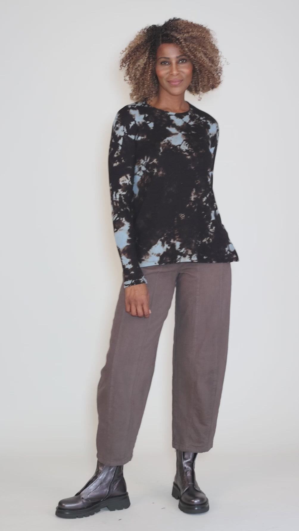 Thermal Cozy Tee, Sky Mix Angle 5