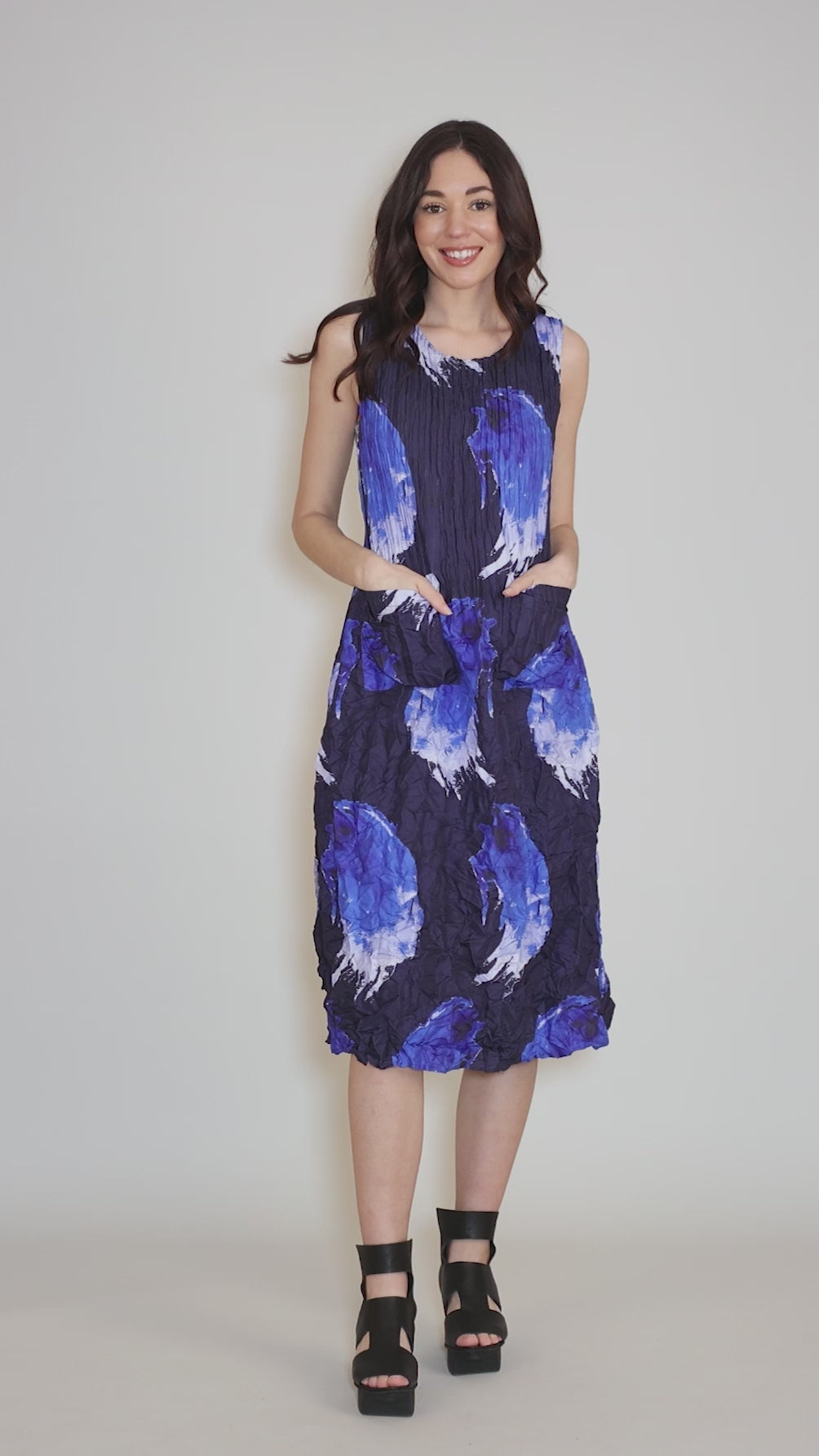 Smash Pocket Dress, Blue Mix Angle 5