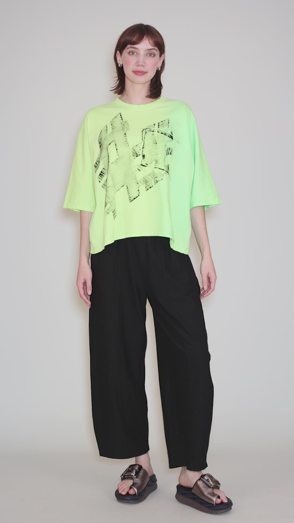 Rex Graphic Tee, Neon Angle 5