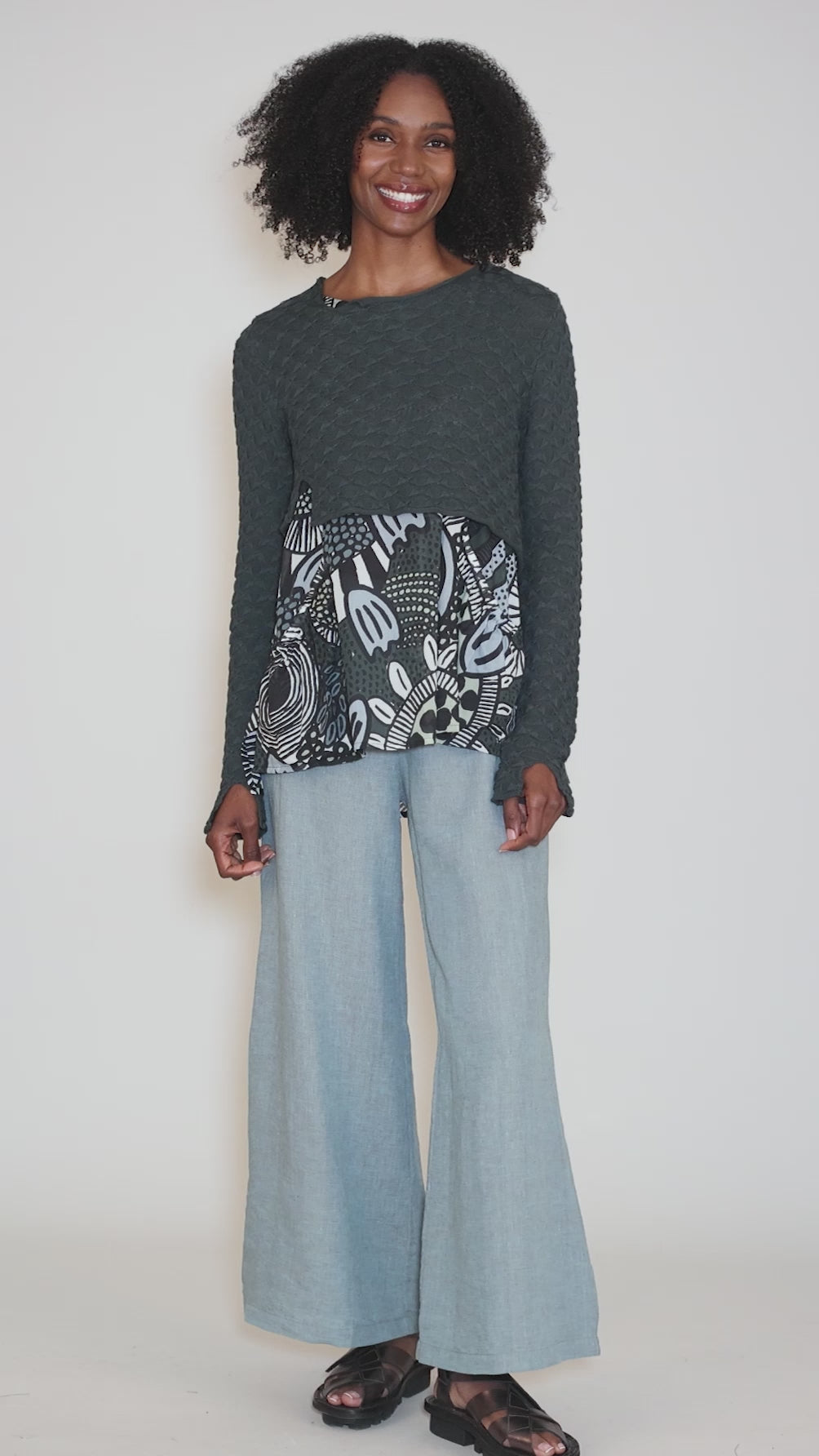 Crocheted Cropped Pullover, Tree Angle 5
