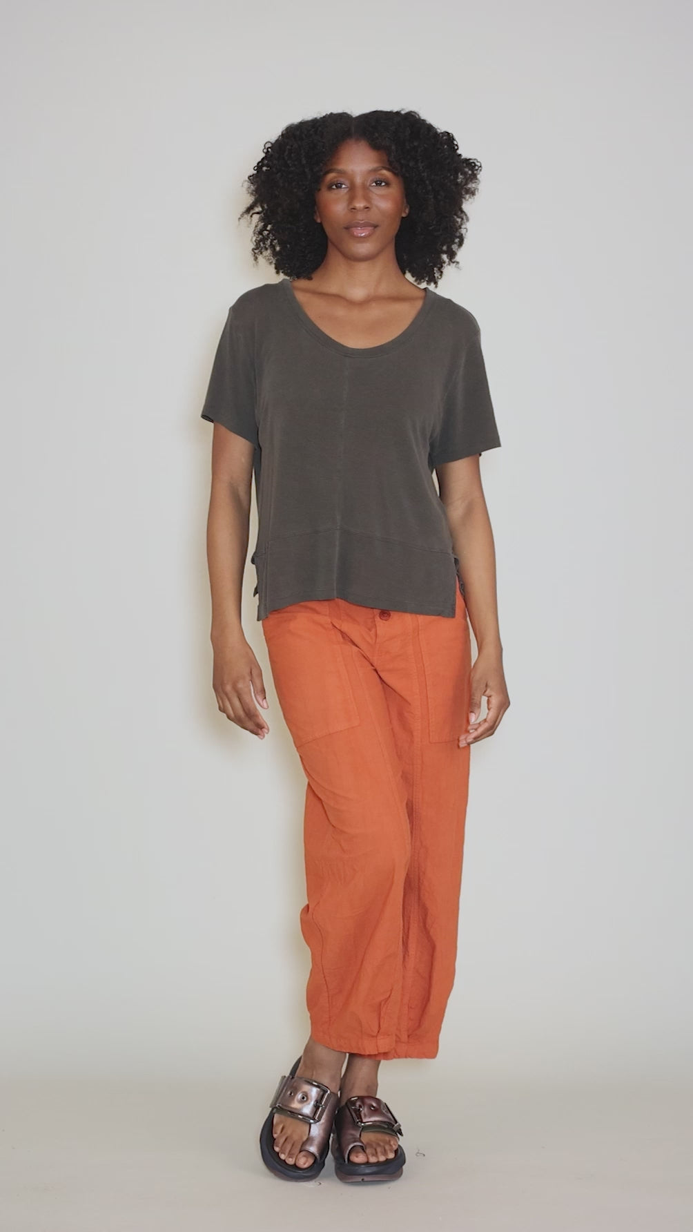 Scoopneck Seam Top, Iron Angle 5