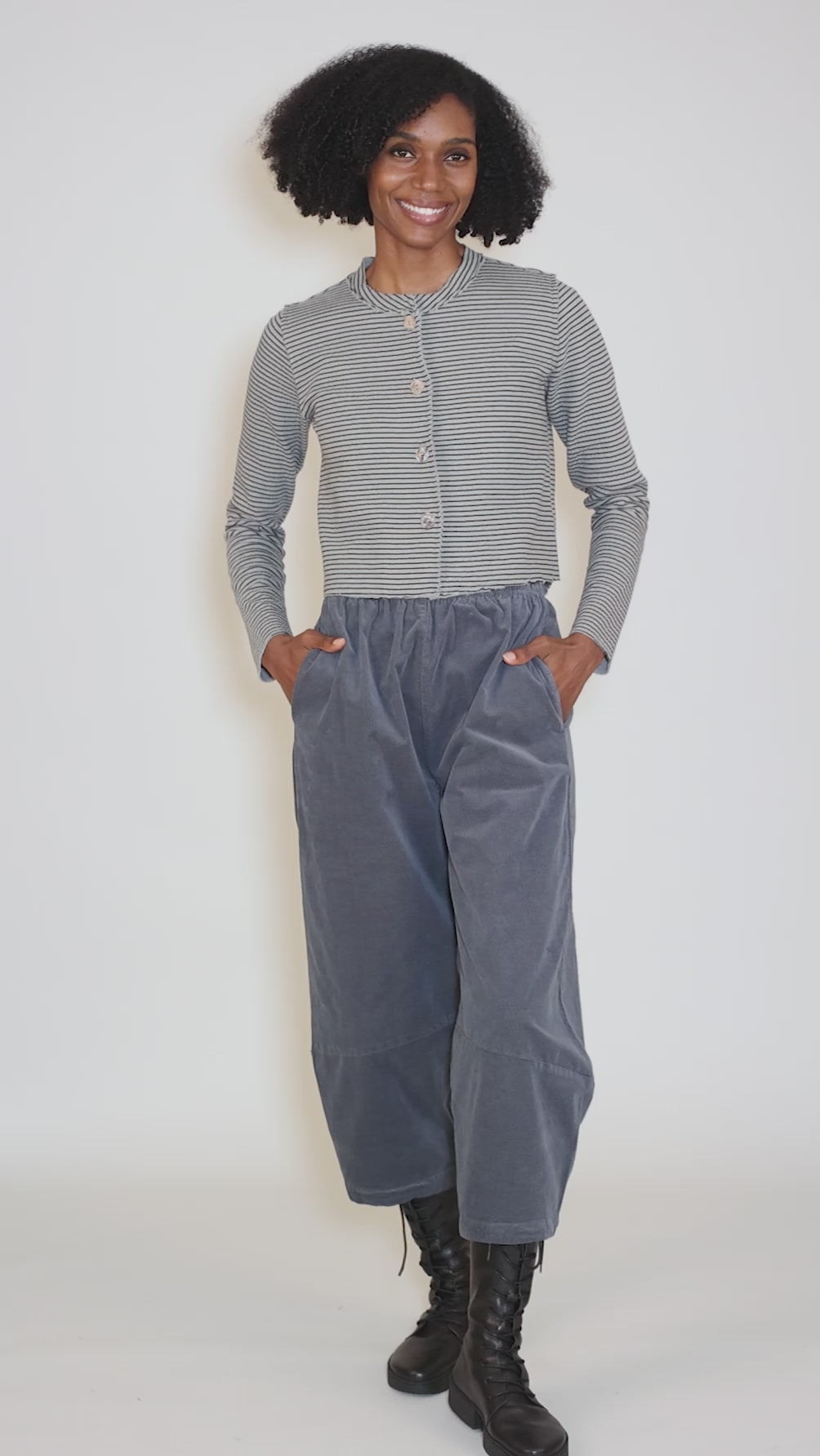 Mini Cord Lantern Pant, Iron Angle 5