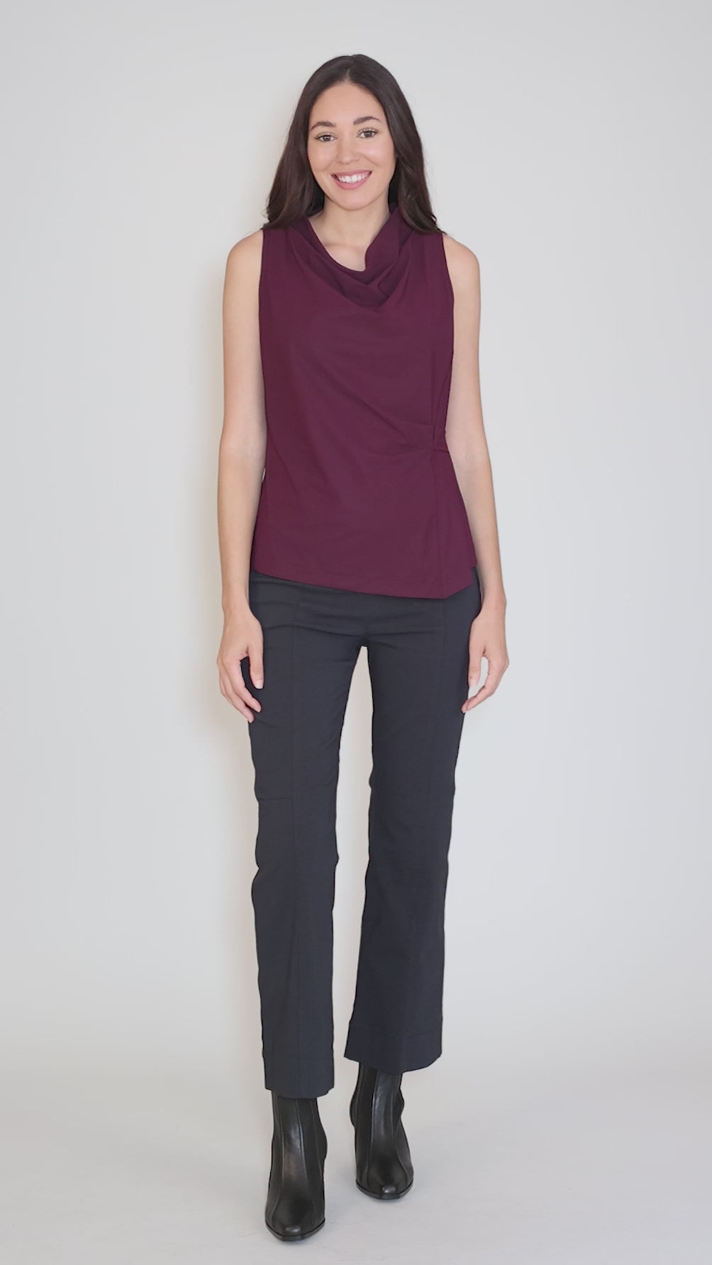 Silvia Top, Plum Angle 5