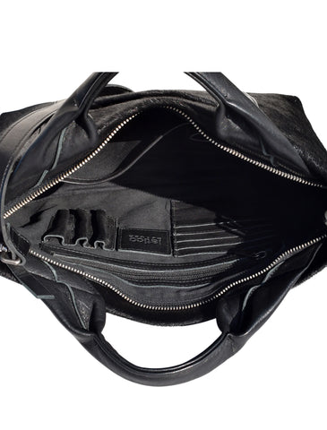 Latico Leathers Sam Bag, Bubble Black One Size Black