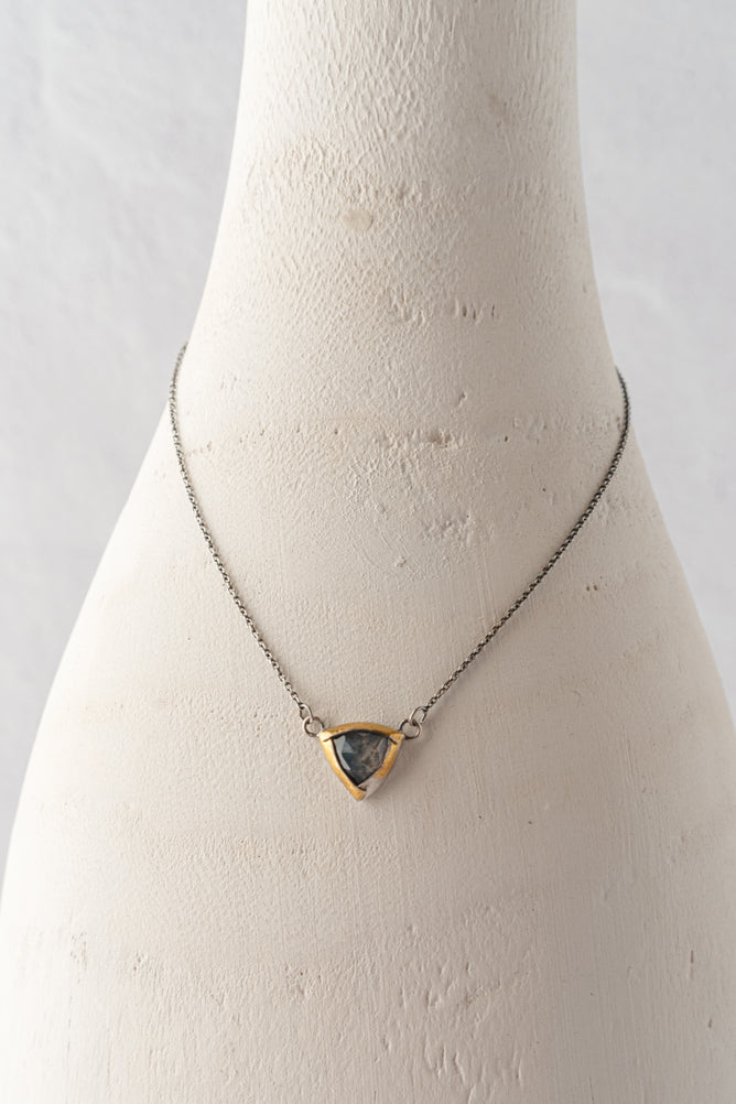 Austin Titus Studio Petite Tri Fold Necklace, Labradorite 