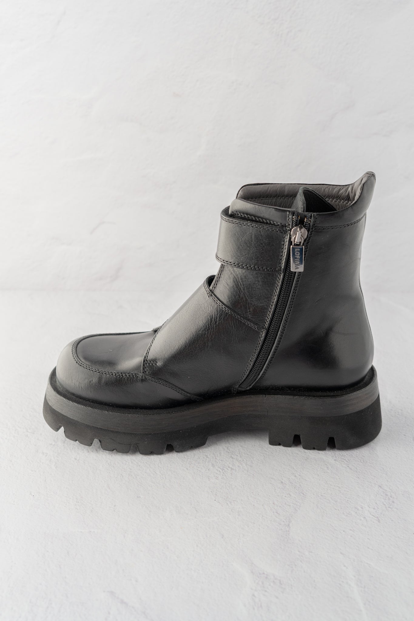 Lofina Crossover Combat Boot, Black 