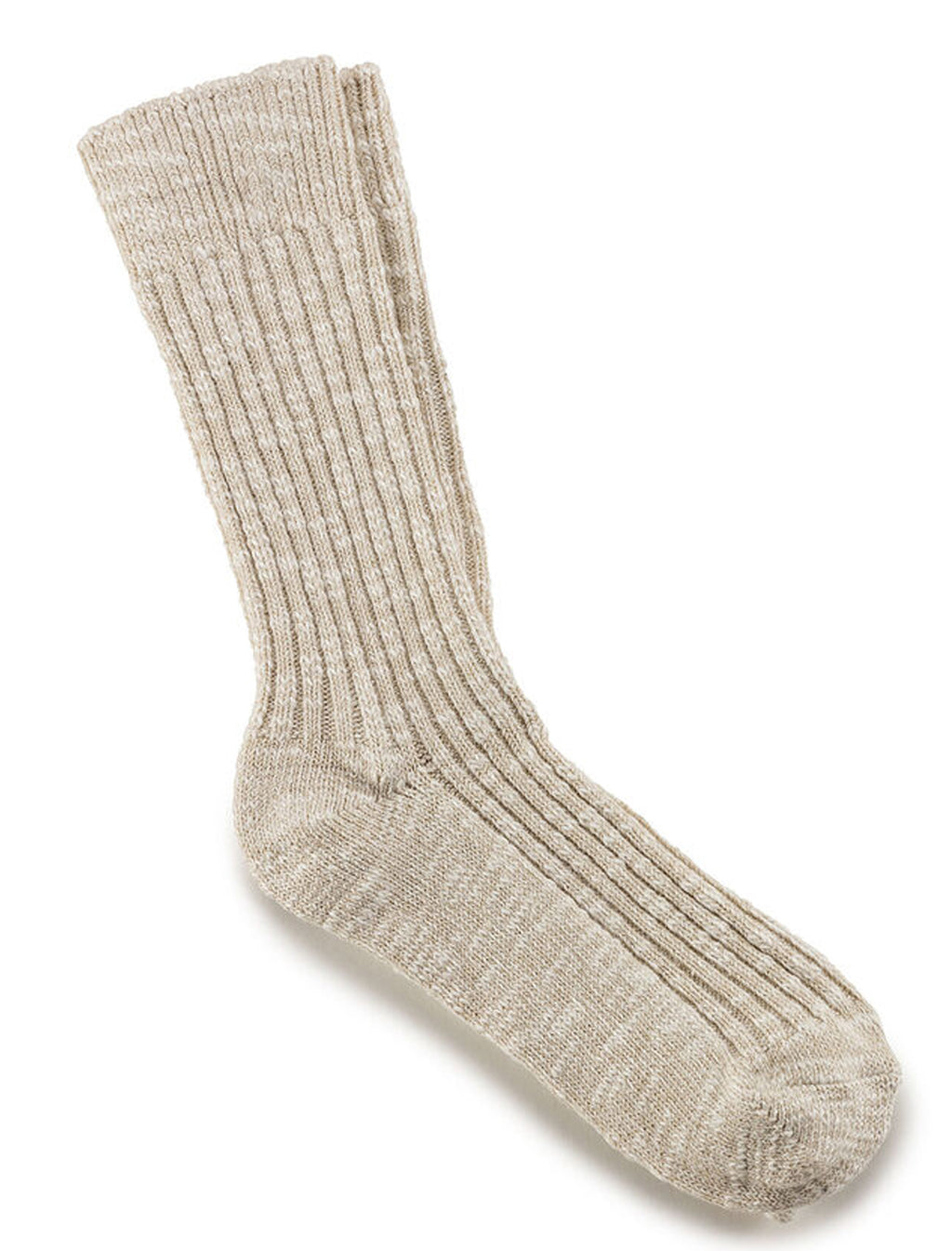 Birkenstock Birk Cotton Slub Sock, Beige 