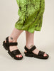 Trippen Shoes Synchron Closed Sandal, Black Sat 